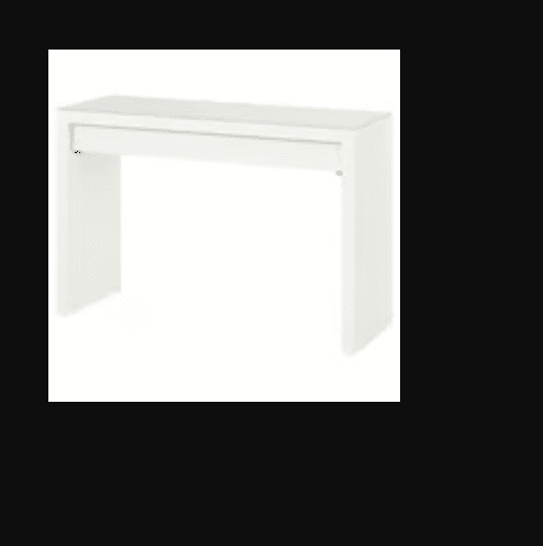 MALM Sminkbord, vit, 120x41 cm