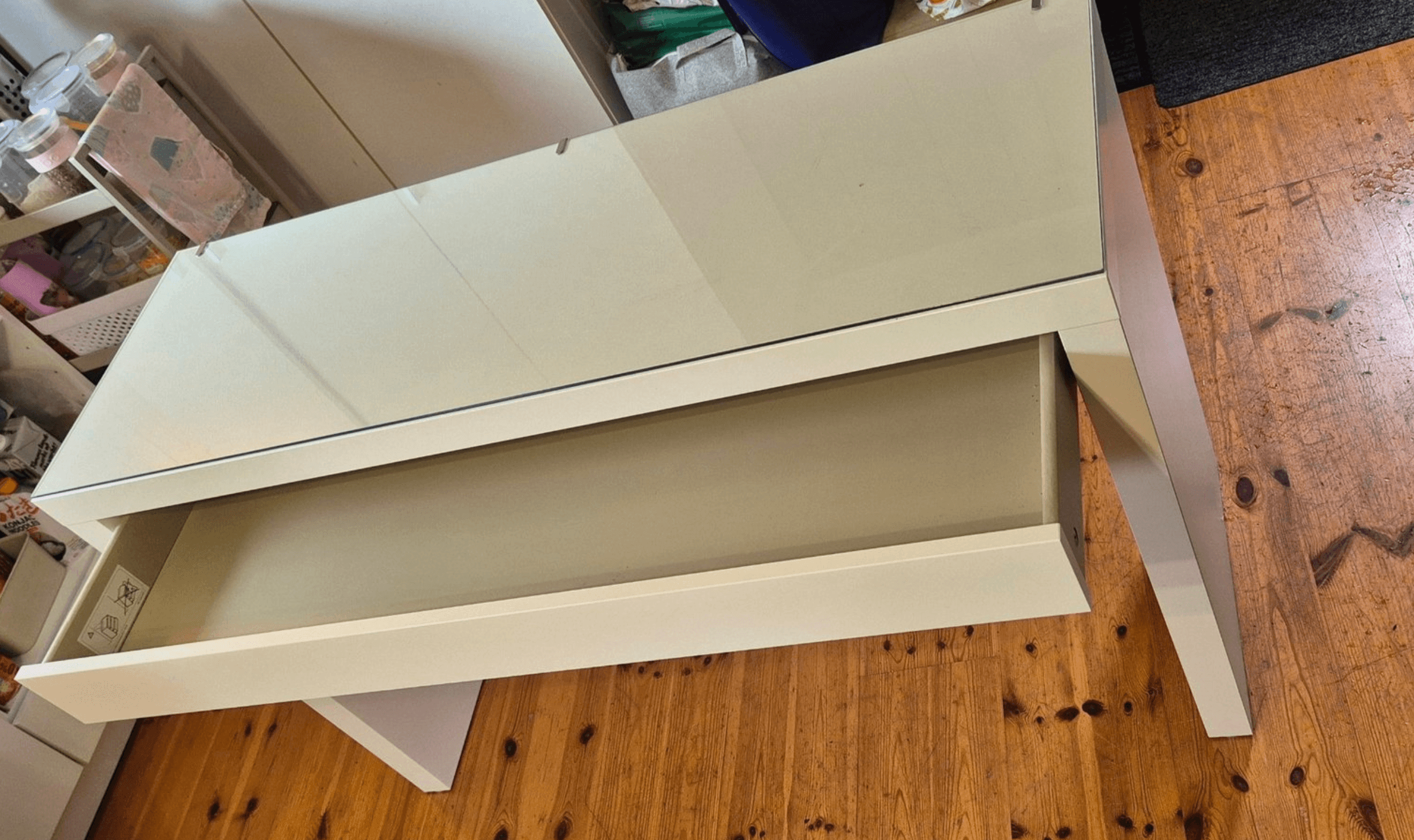 MALM Sminkbord, vit, 120x41 cm