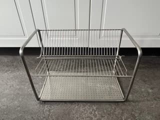 ORDNING dish drainer, stainless steel, 50x27x36 cm