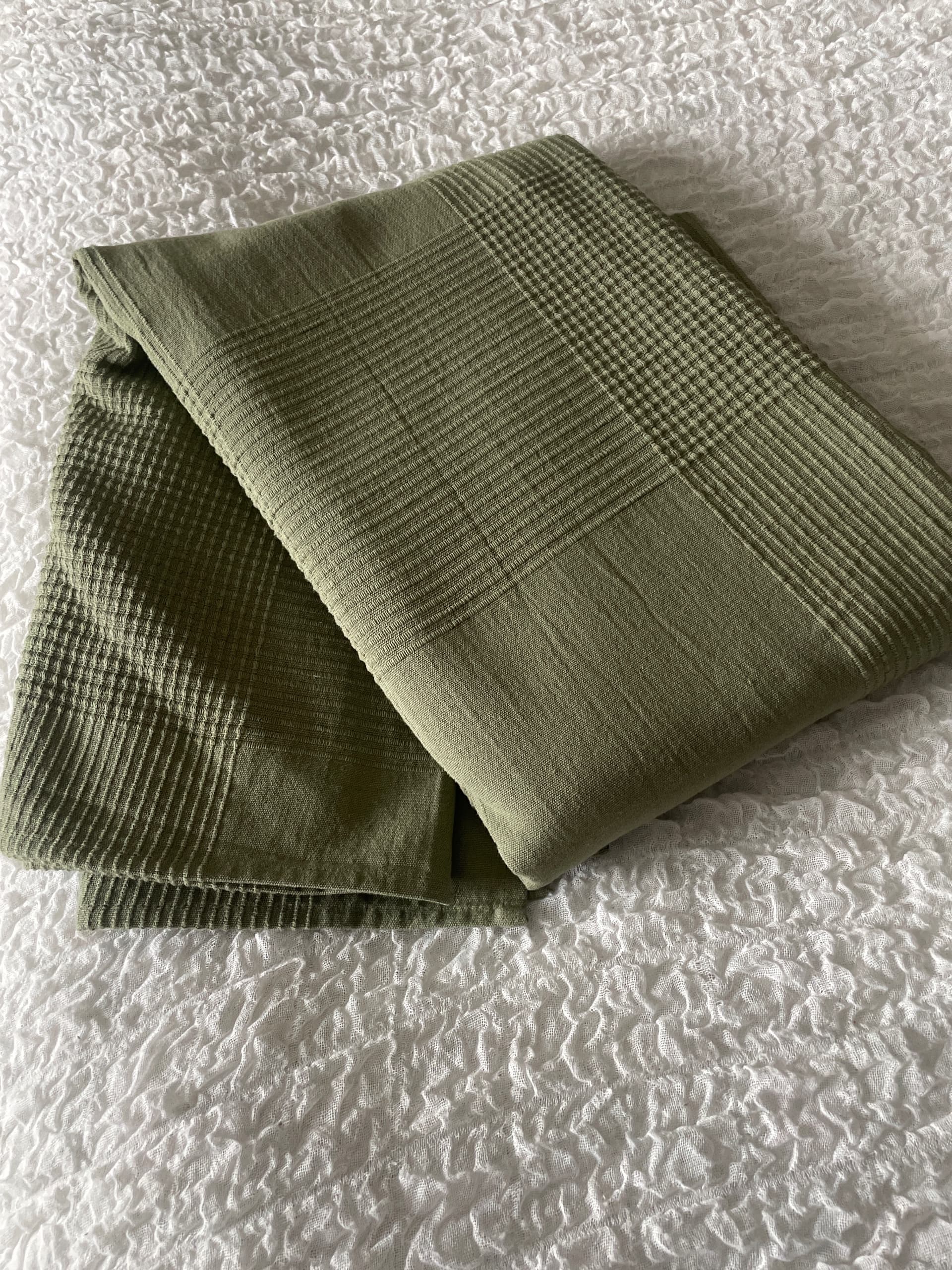 INDIRA bedspread, grey-green, 230x250 cm