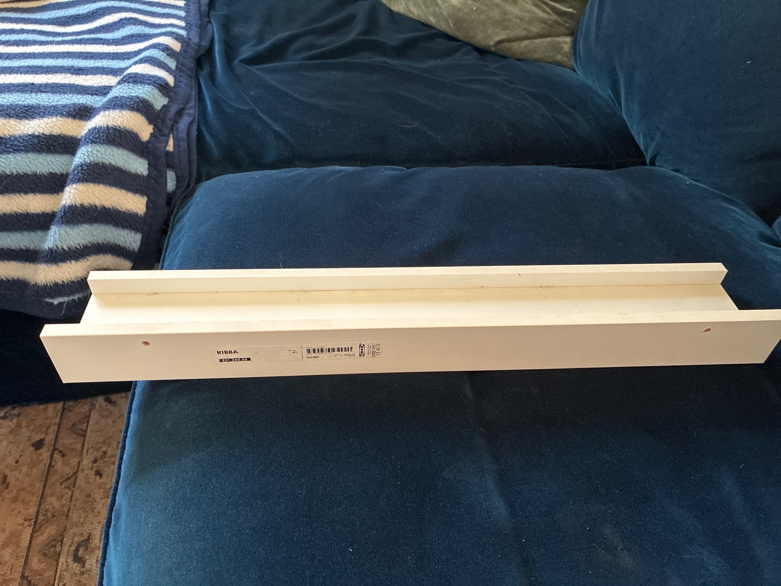 MOSSLANDA picture ledge, white, 55 cm