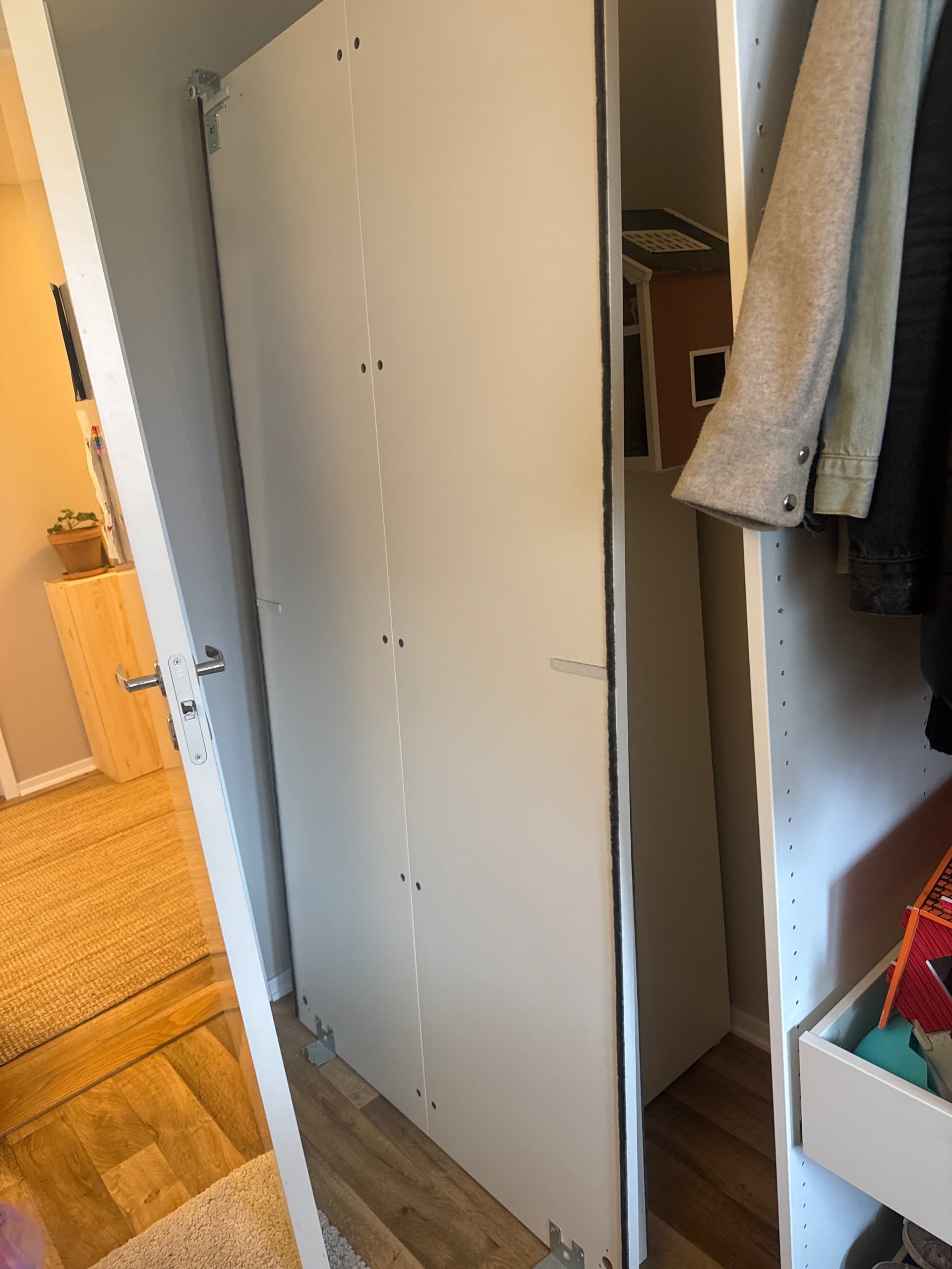 HASVIK pair of sliding doors, white, 200x201 cm