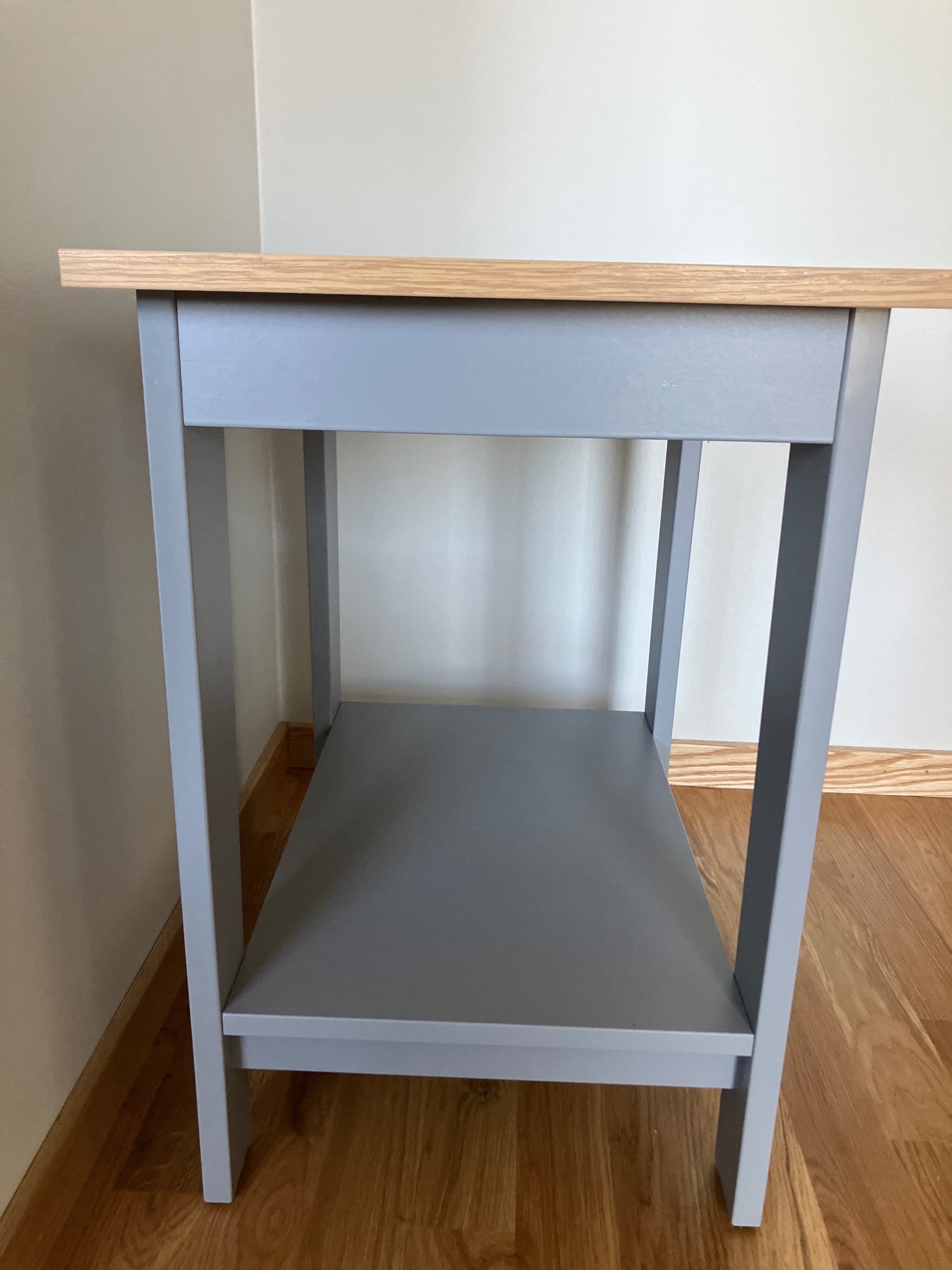 ÄMMARYD side table, grey, 59x40 cm