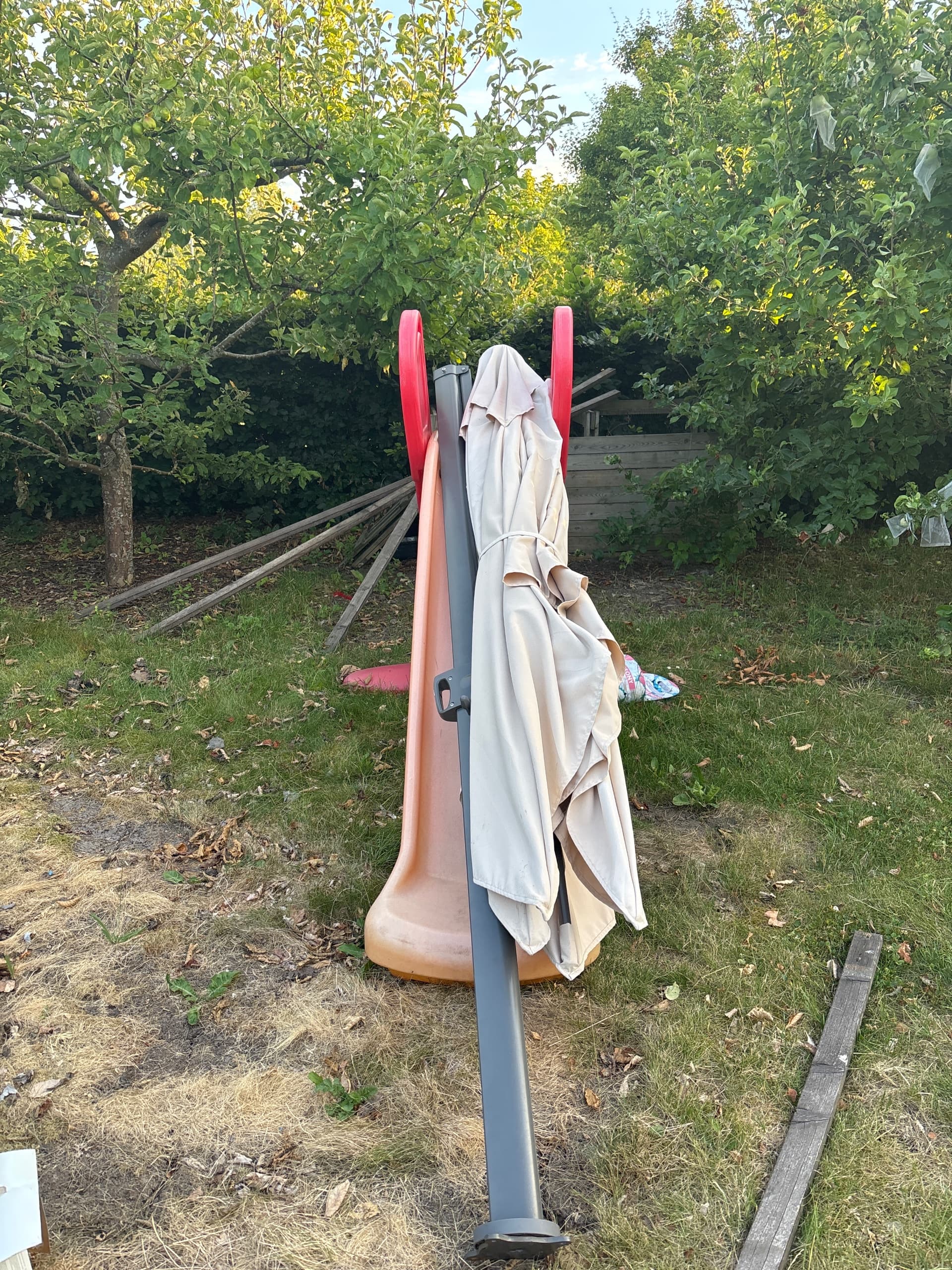 SEGLARÖ parasol, hanging, anthracite/tilting, 330x240 cm