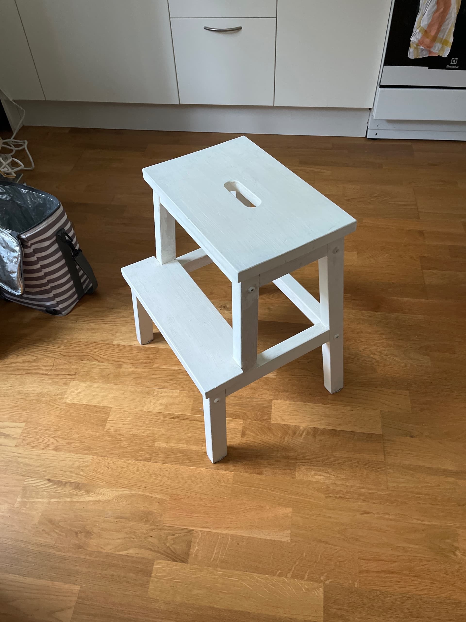 BEKVÄM step stool, white, 50 cm