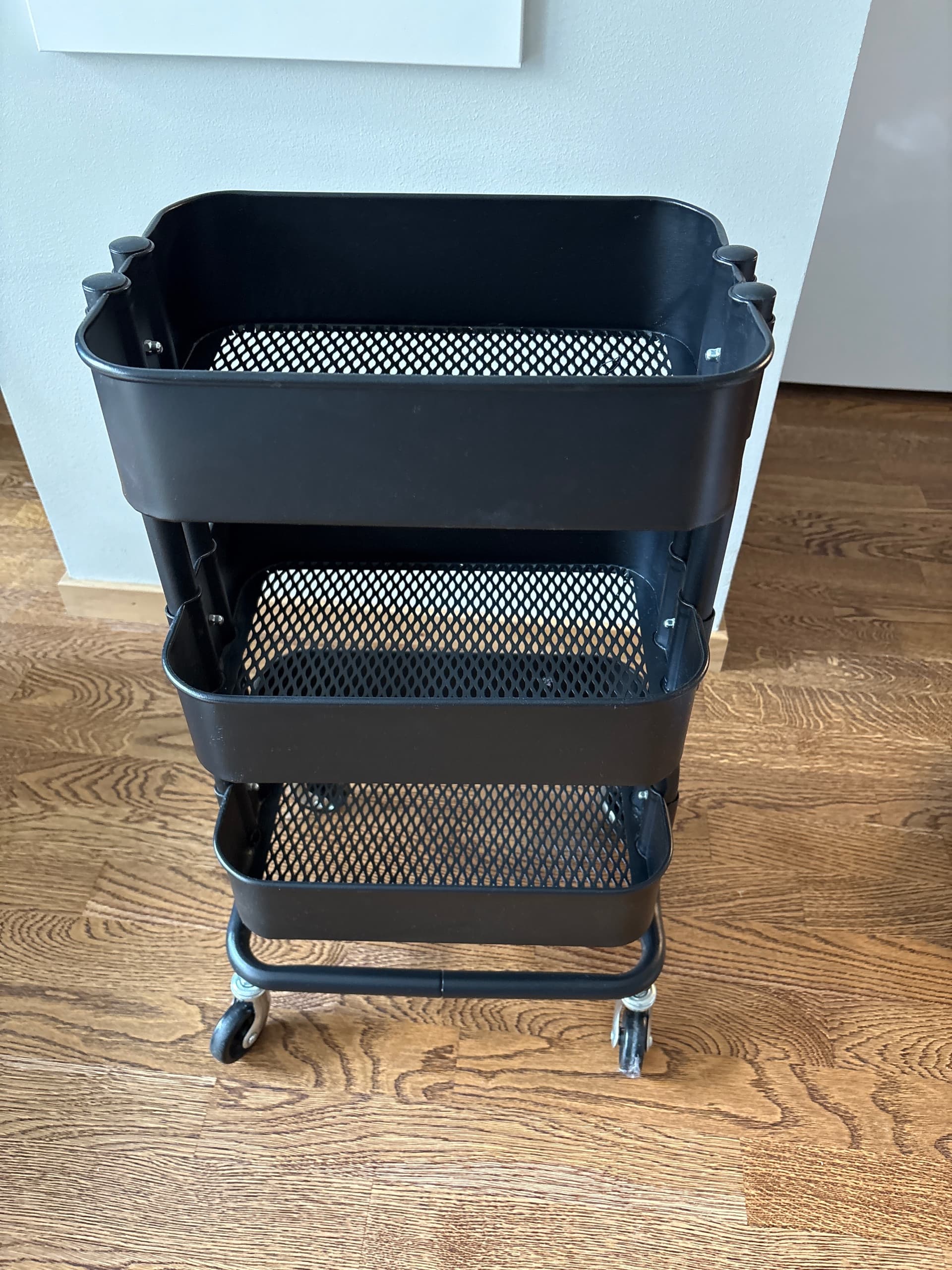 RÅSKOG trolley, black, 28x38x61 cm