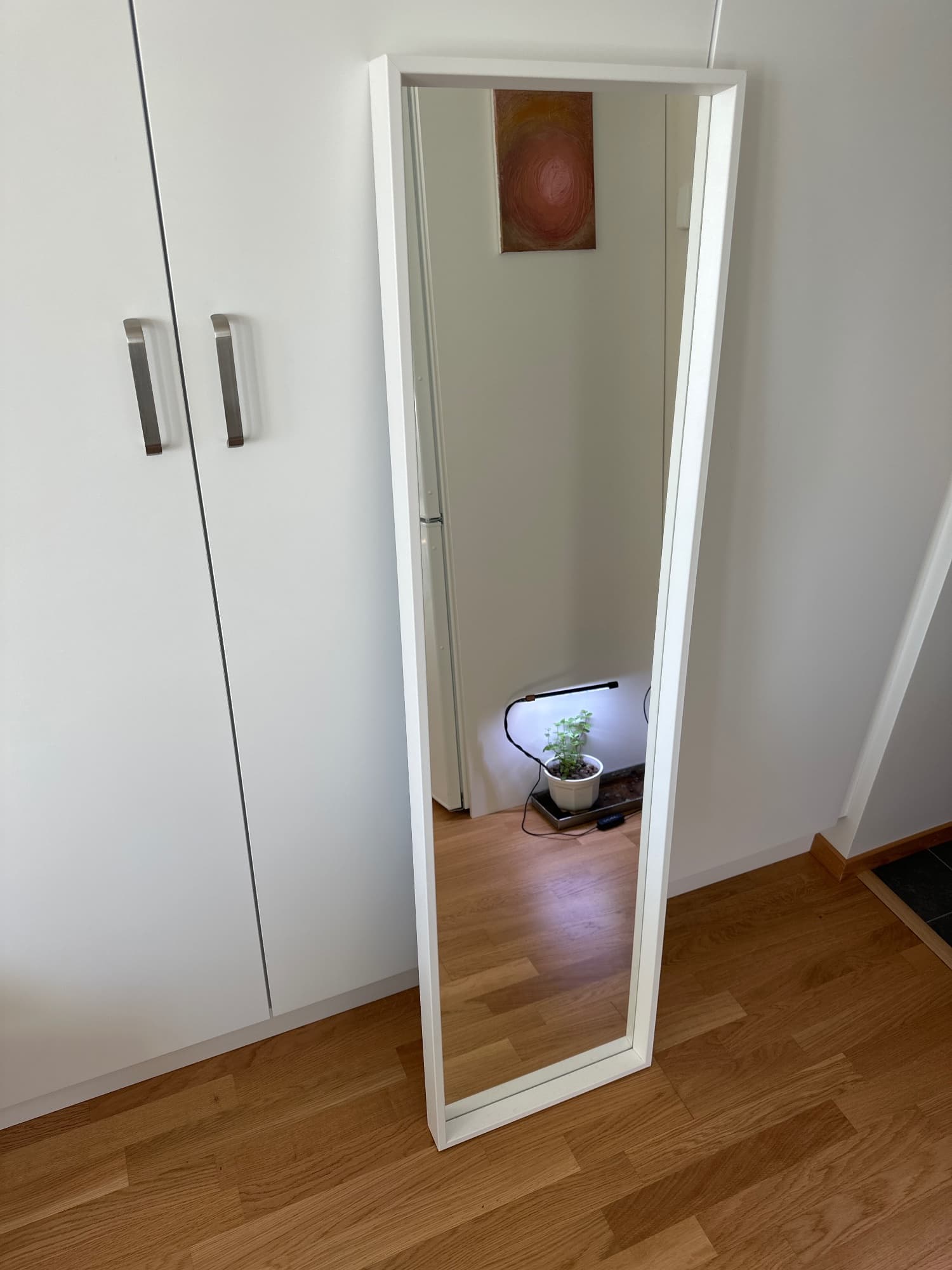 NISSEDAL Spegel, vit, 40x150 cm