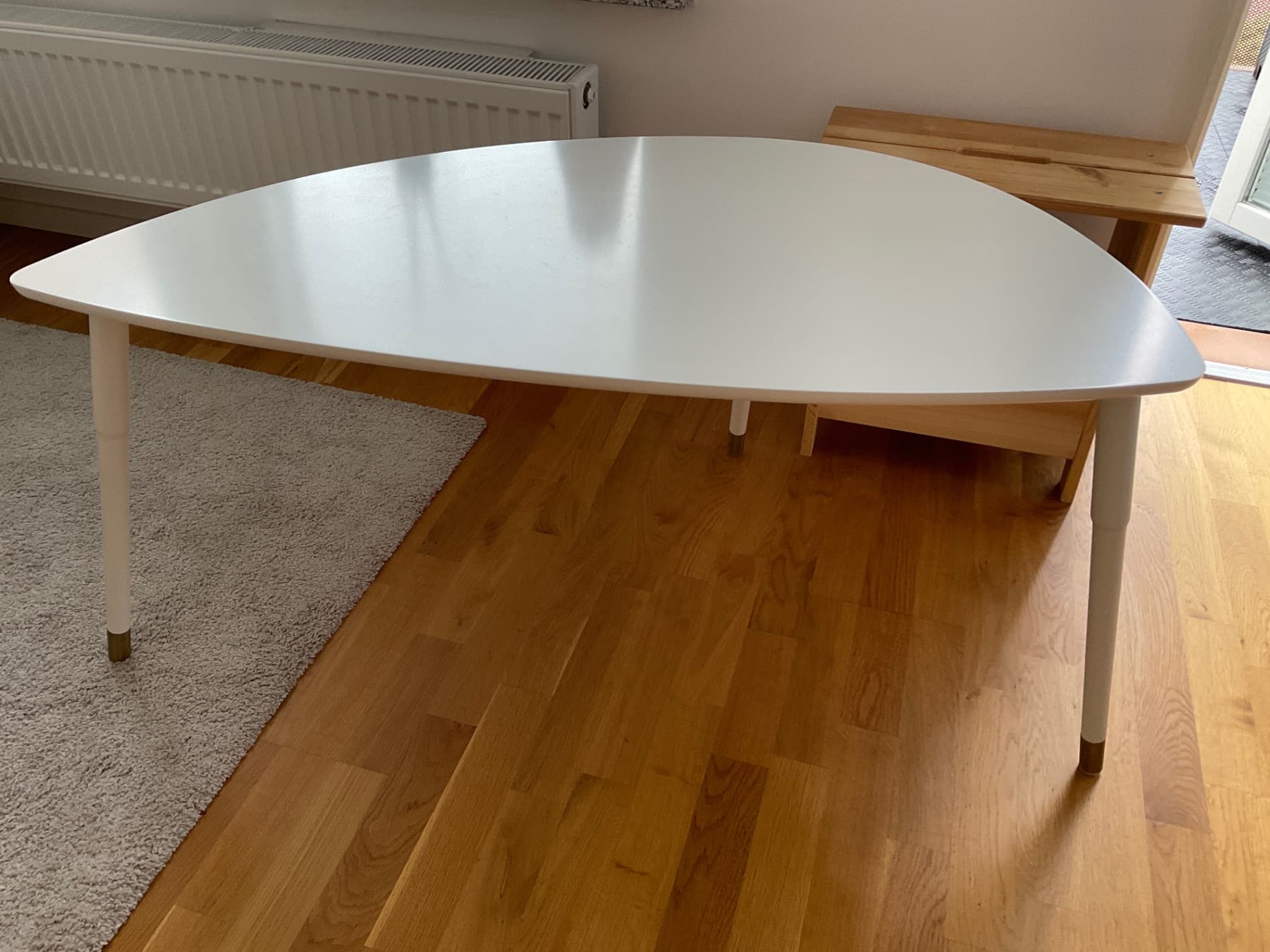 LÖVBACKEN side table, medium brown, 77x39 cm