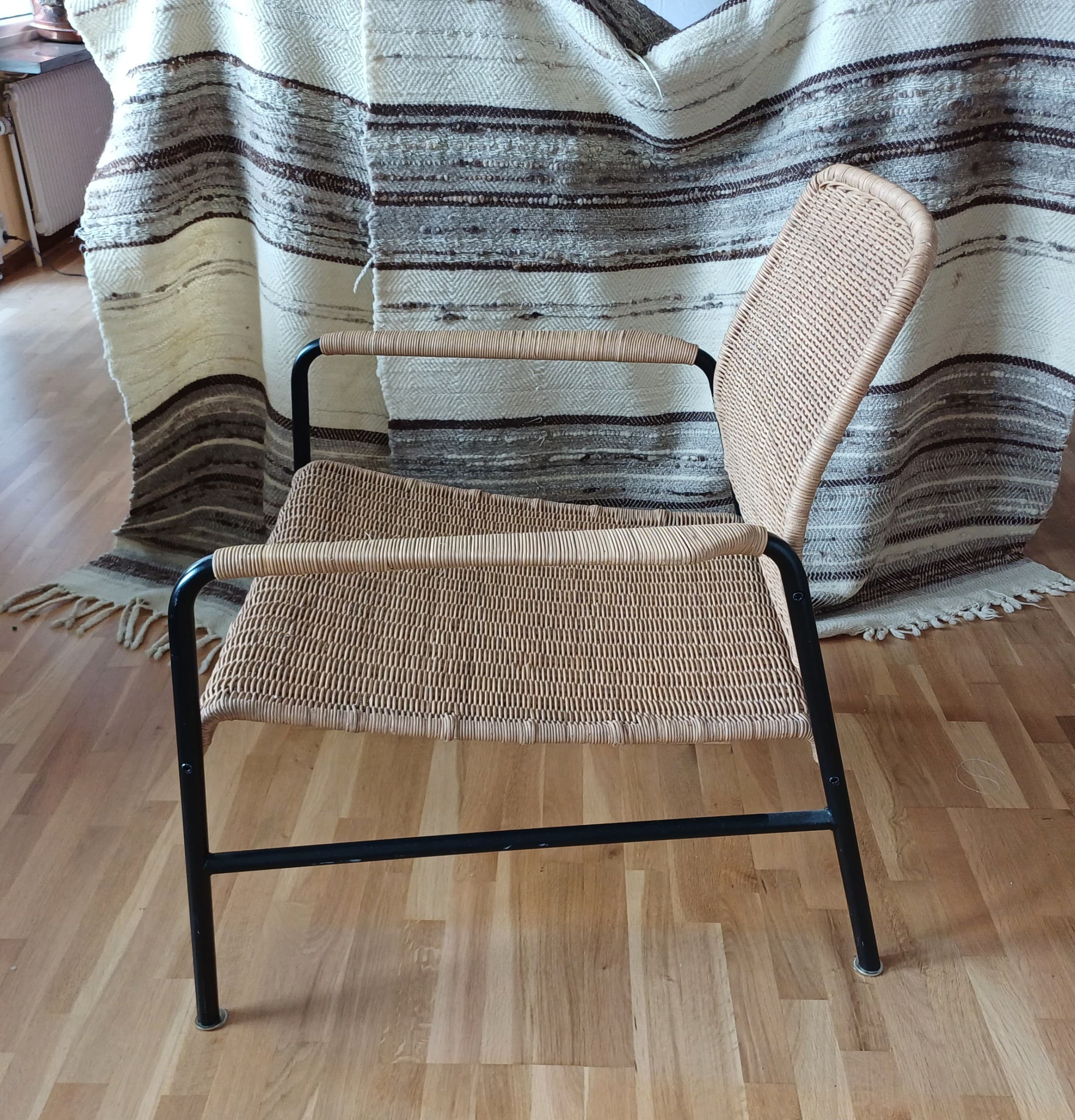 ULRIKSBERG armchair, rattan/anthracite
