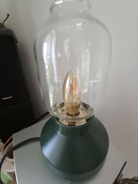 TÄRNABY table lamp, dimmable anthracite, 25 cm