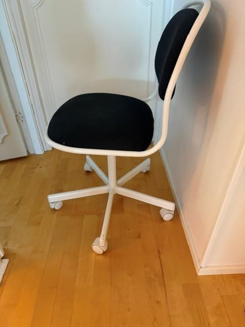 ÖRFJÄLL swivel chair, white/Vissle light grey