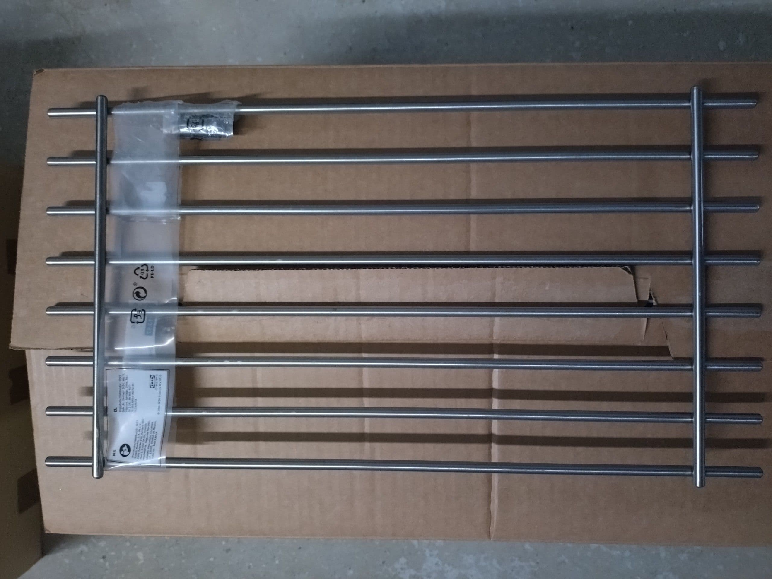 LÄMPLIG podstawka, stal nierdz, 50x28 cm