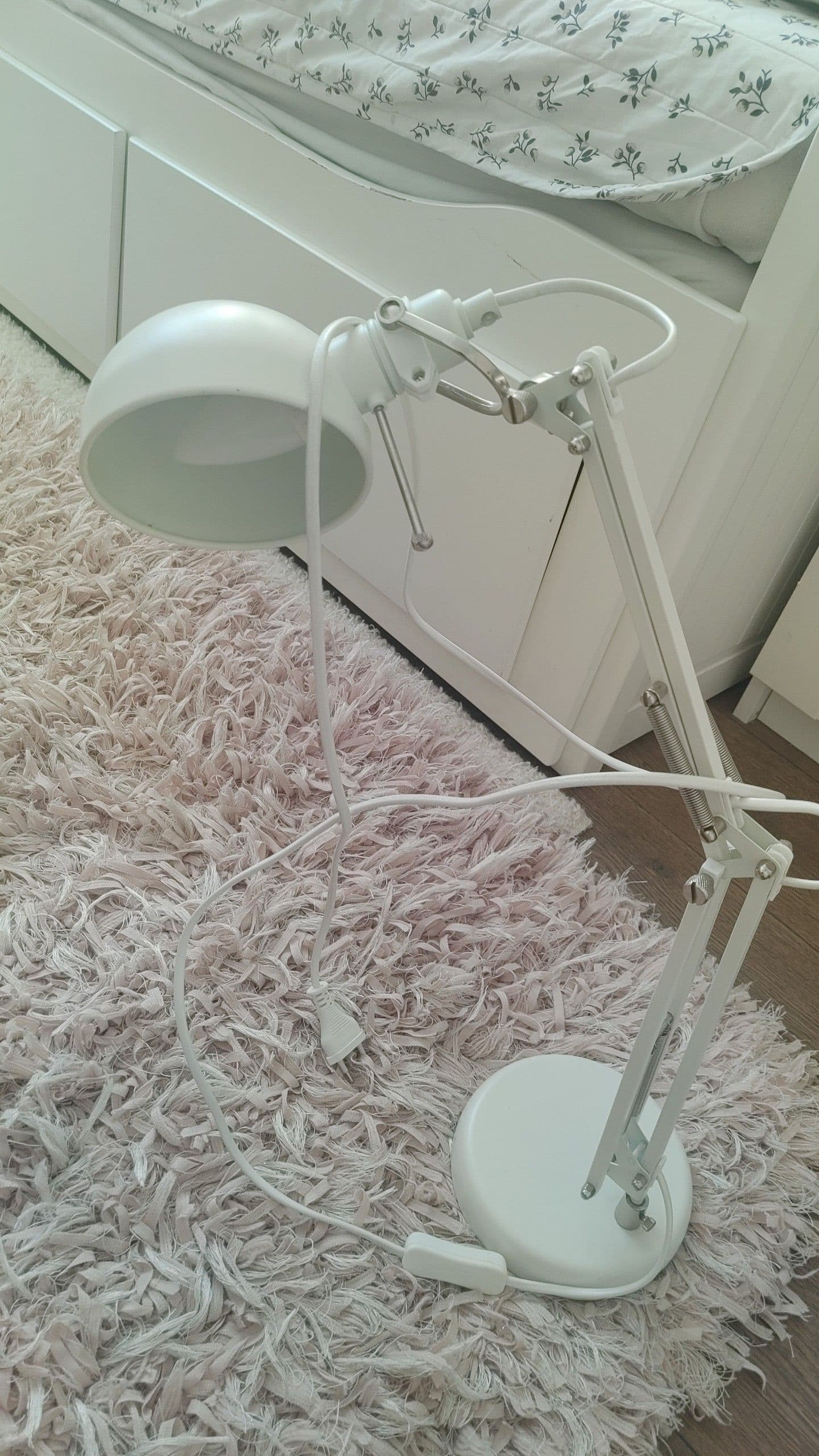 FORSÅ lampa biurkowa, biały