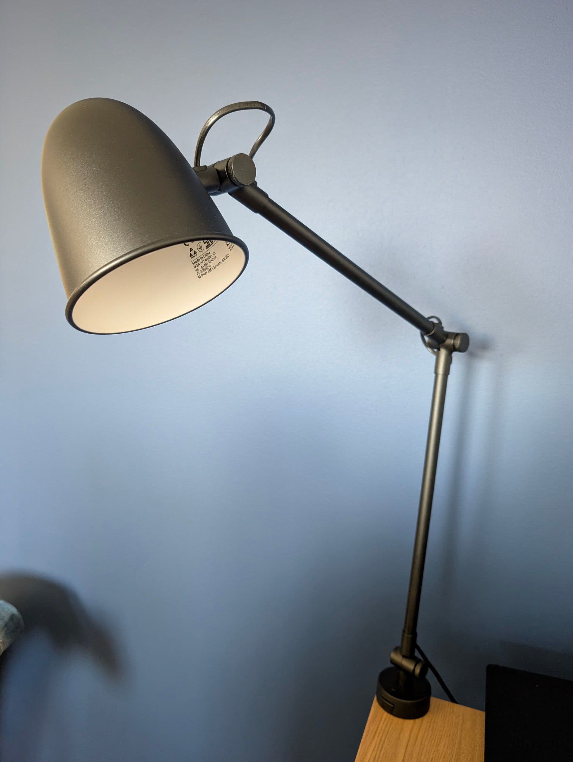 SKURUP lampa biurkowa/ścienna, czarny