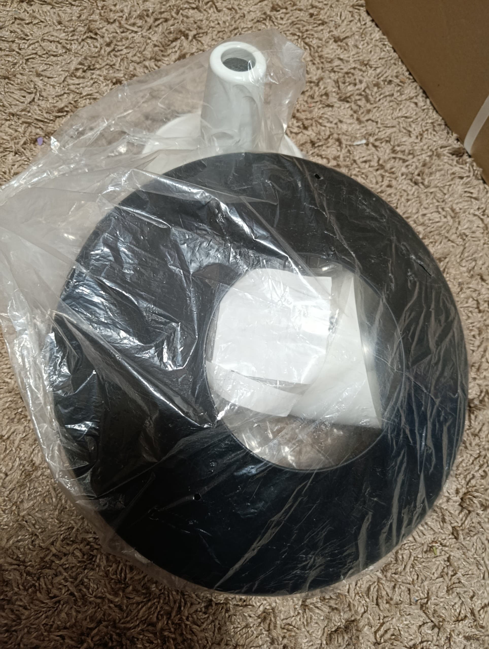 FYRTIOFYRA lampa wisząca, efekt chromowania/biały, 38 cm