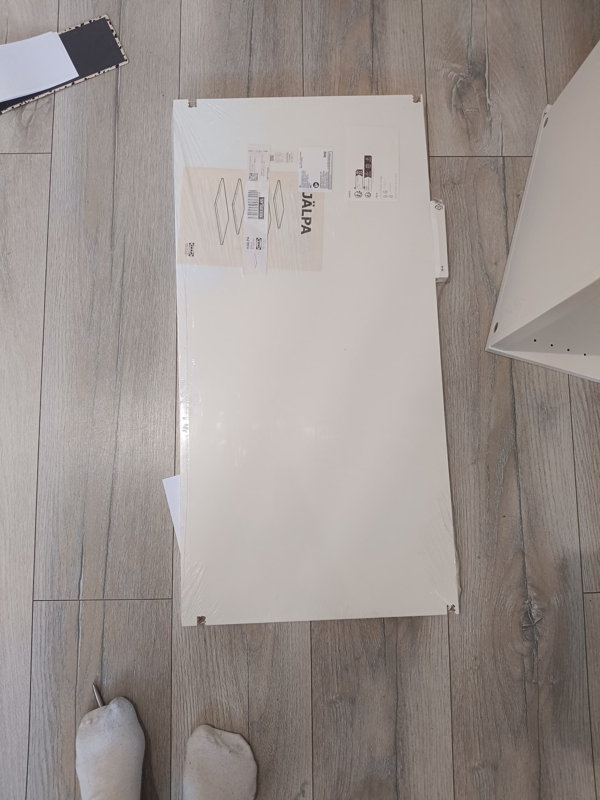 HJÄLPA półka, biały, 80x40 cm