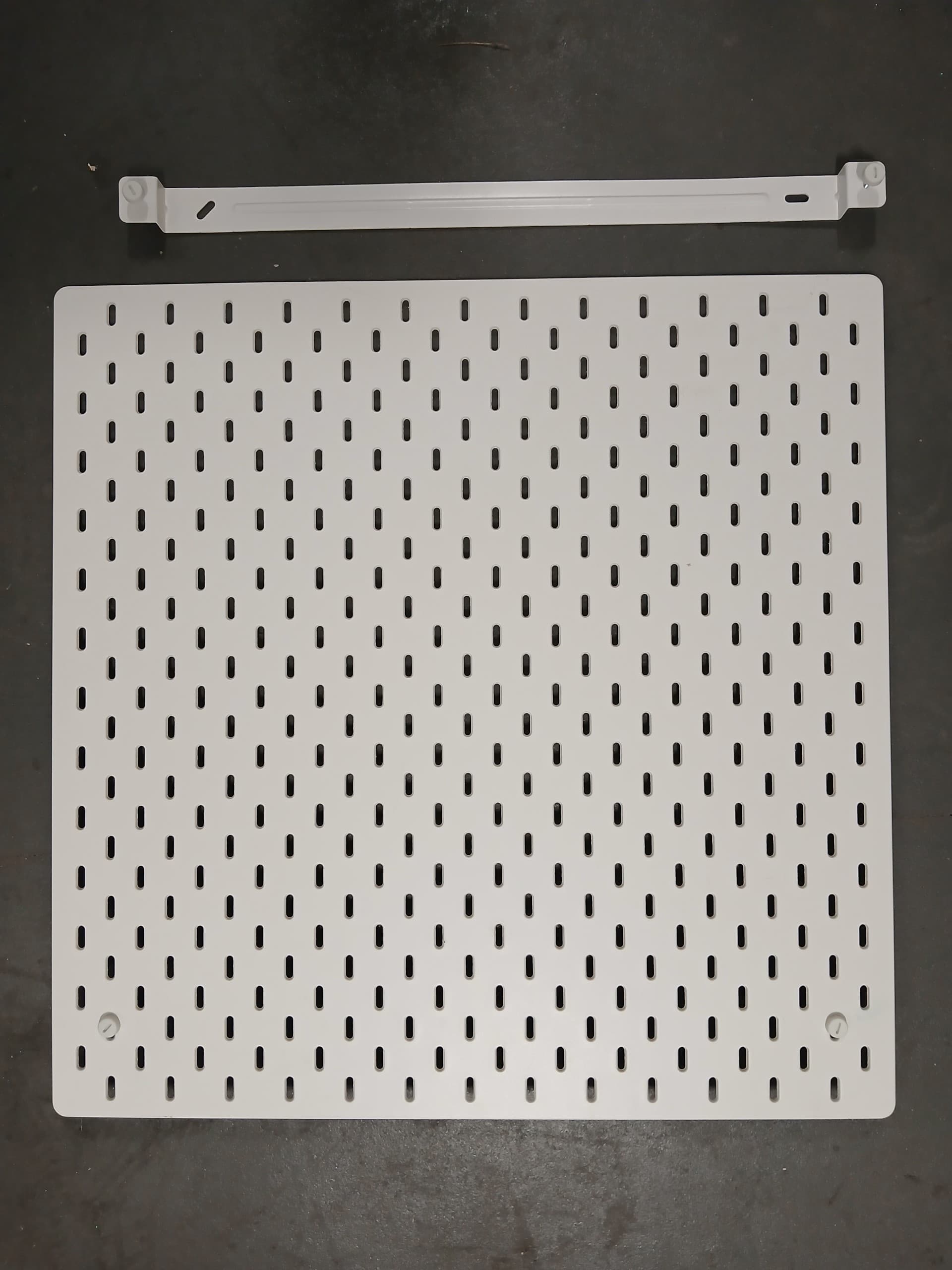 SKÅDIS tablica perforowana, biały, 56x56 cm