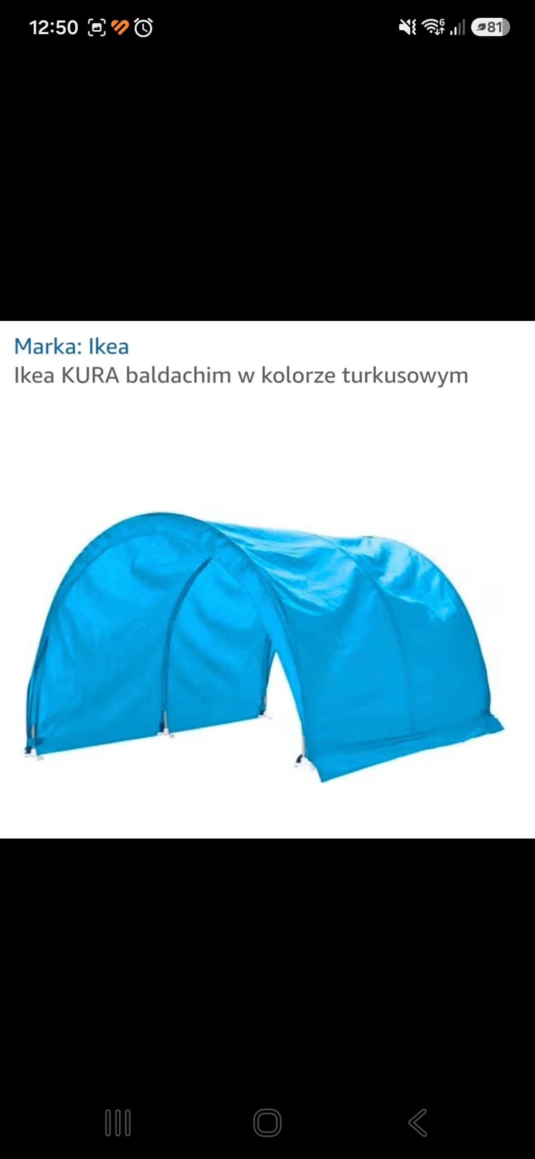 KURA Baldachim, kosmos/niebieski