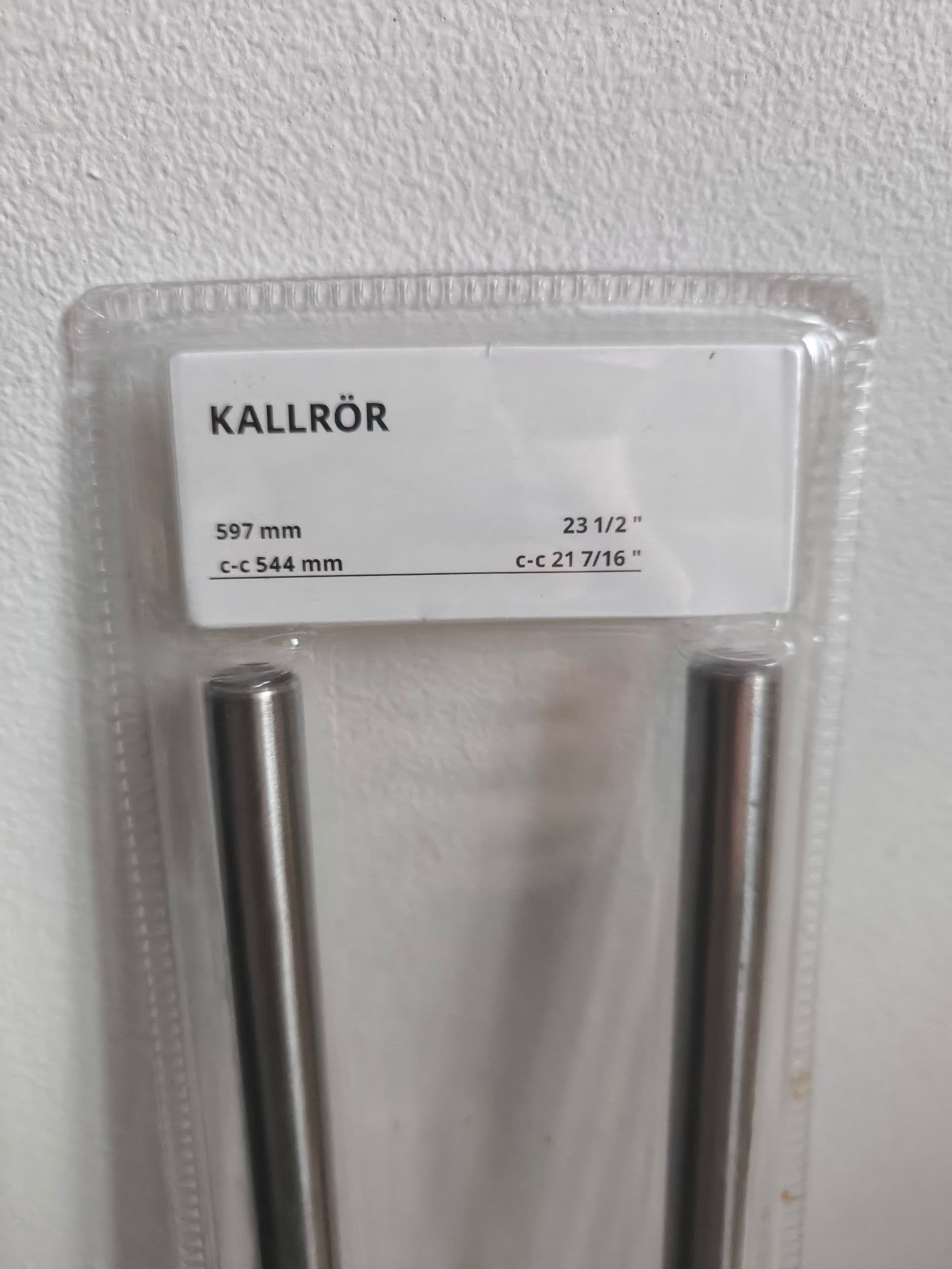 KALLRÖR uchwyt, stal nierdz, 597 mm