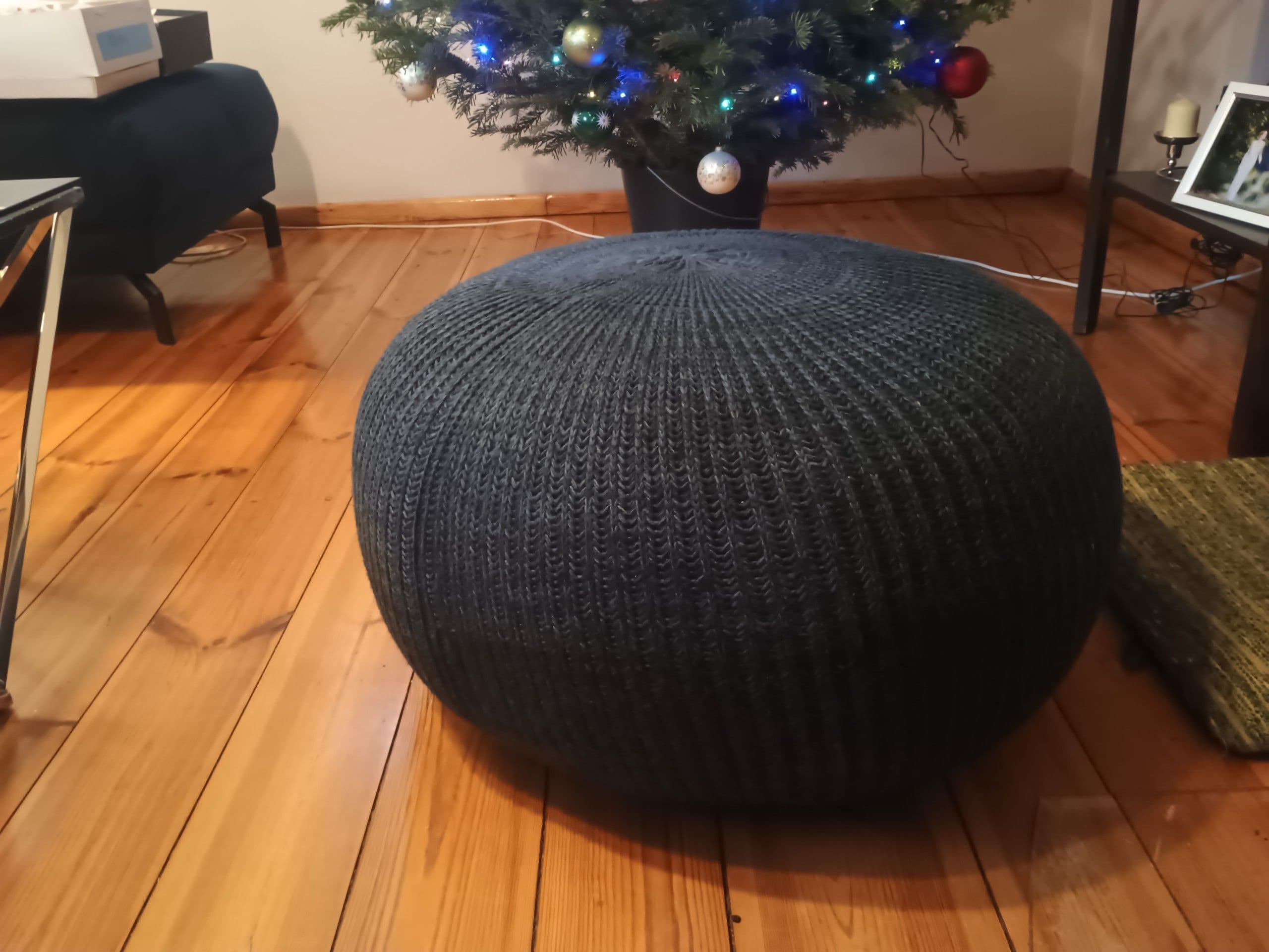 SANDARED puf, granatowy, 71 cm