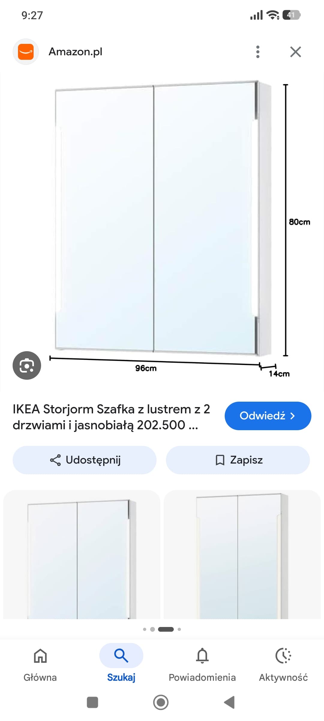 SZAFKA ŁAZIENKOWA