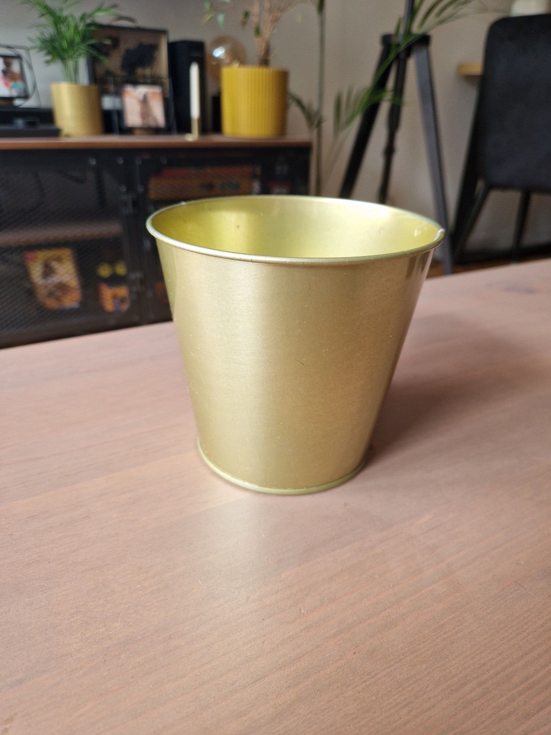 DAIDAI Osłonka doniczki, kolor mosiądzu, 12 cm