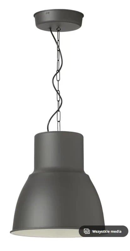 HEKTAR lampa wisząca, ciemnoszary, 22 cm