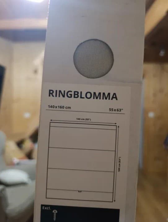 RINGBLOMMA roleta Rzymska, beżowy, 140x160 cm