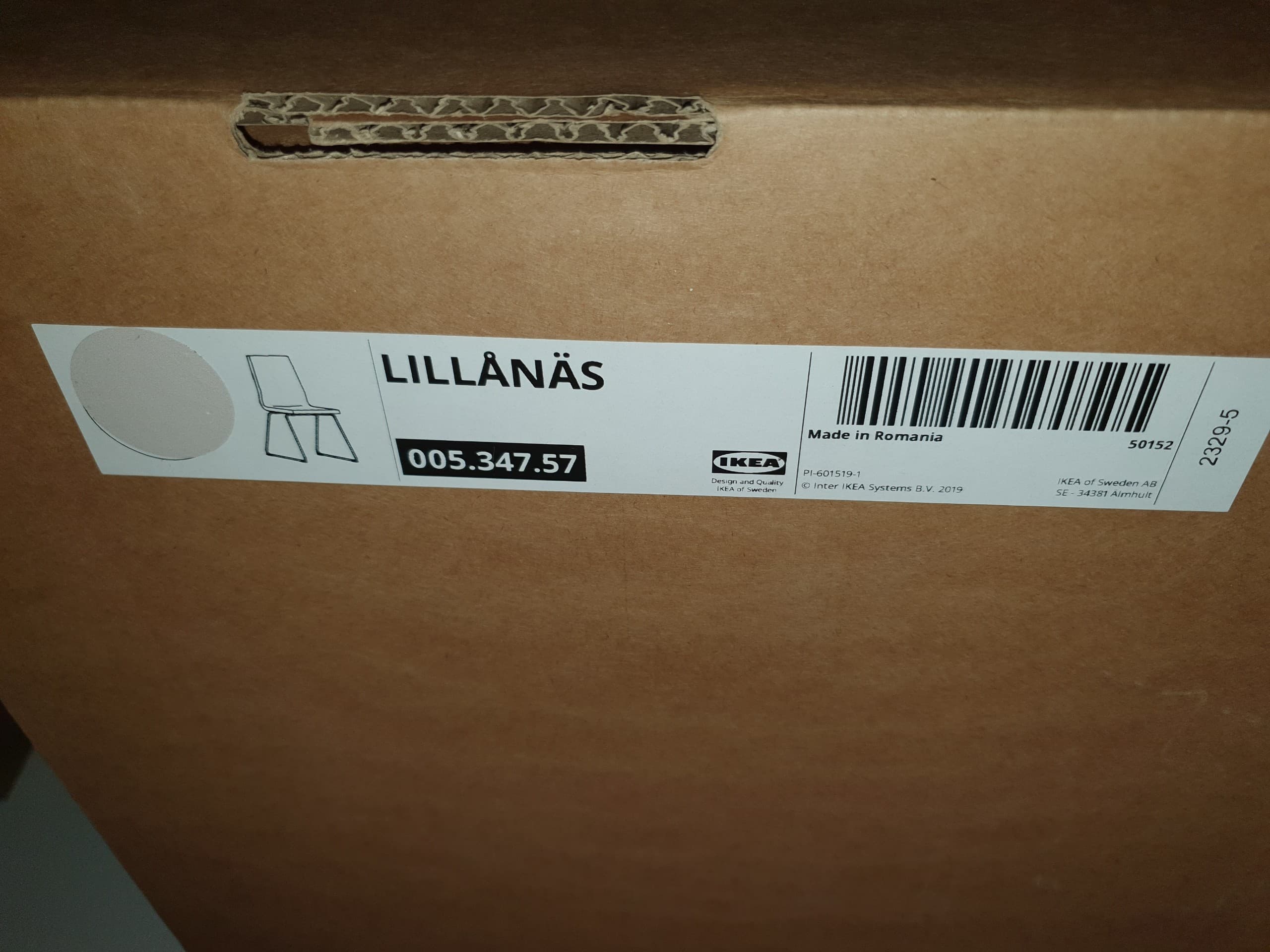 LILLÅNÄS krzesło, chrom/Gunnared beżowy