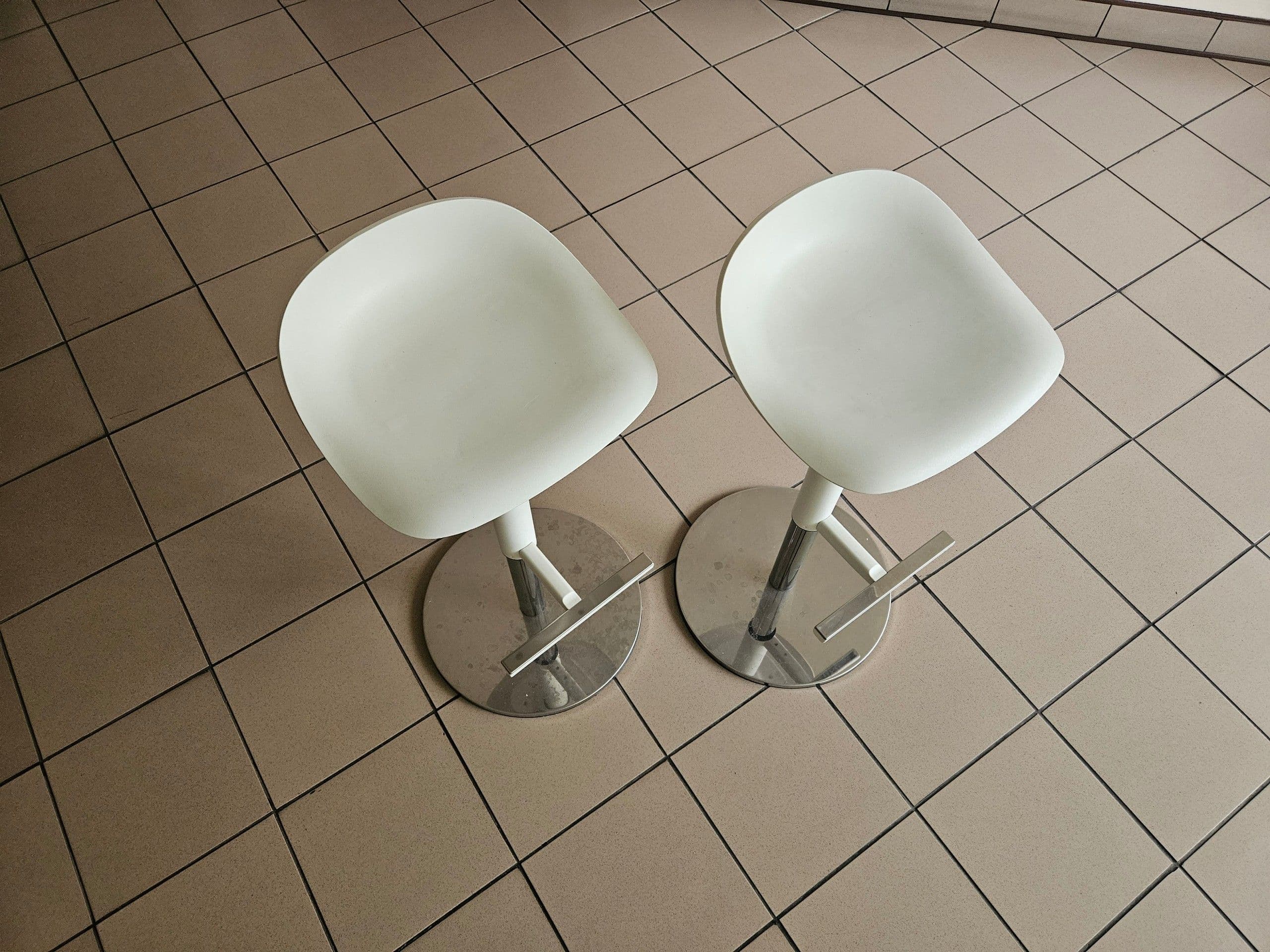 JANINGE stołek barowy, biały, 76 cm