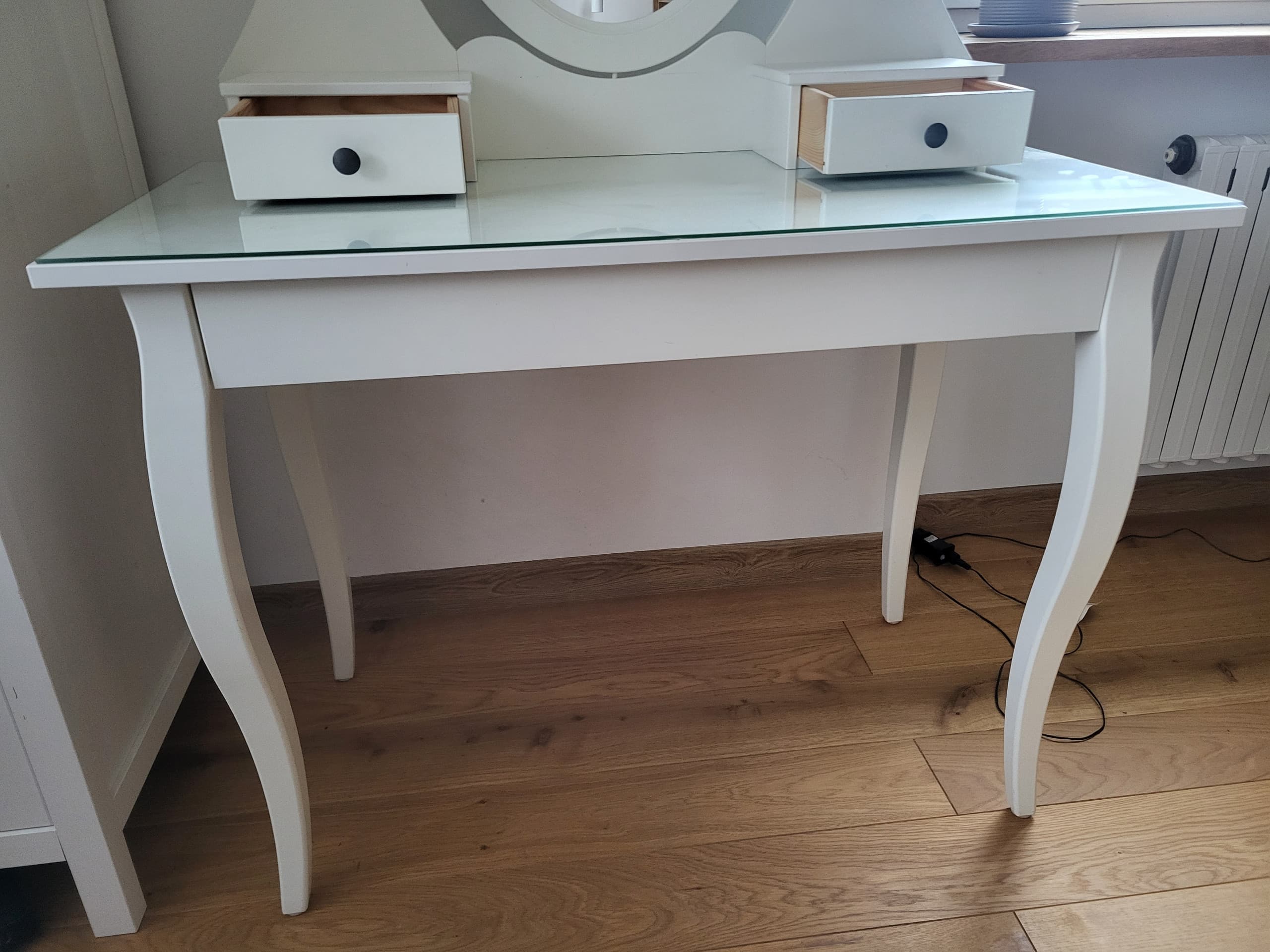 HEMNES toaletka, biały, 100x50 cm