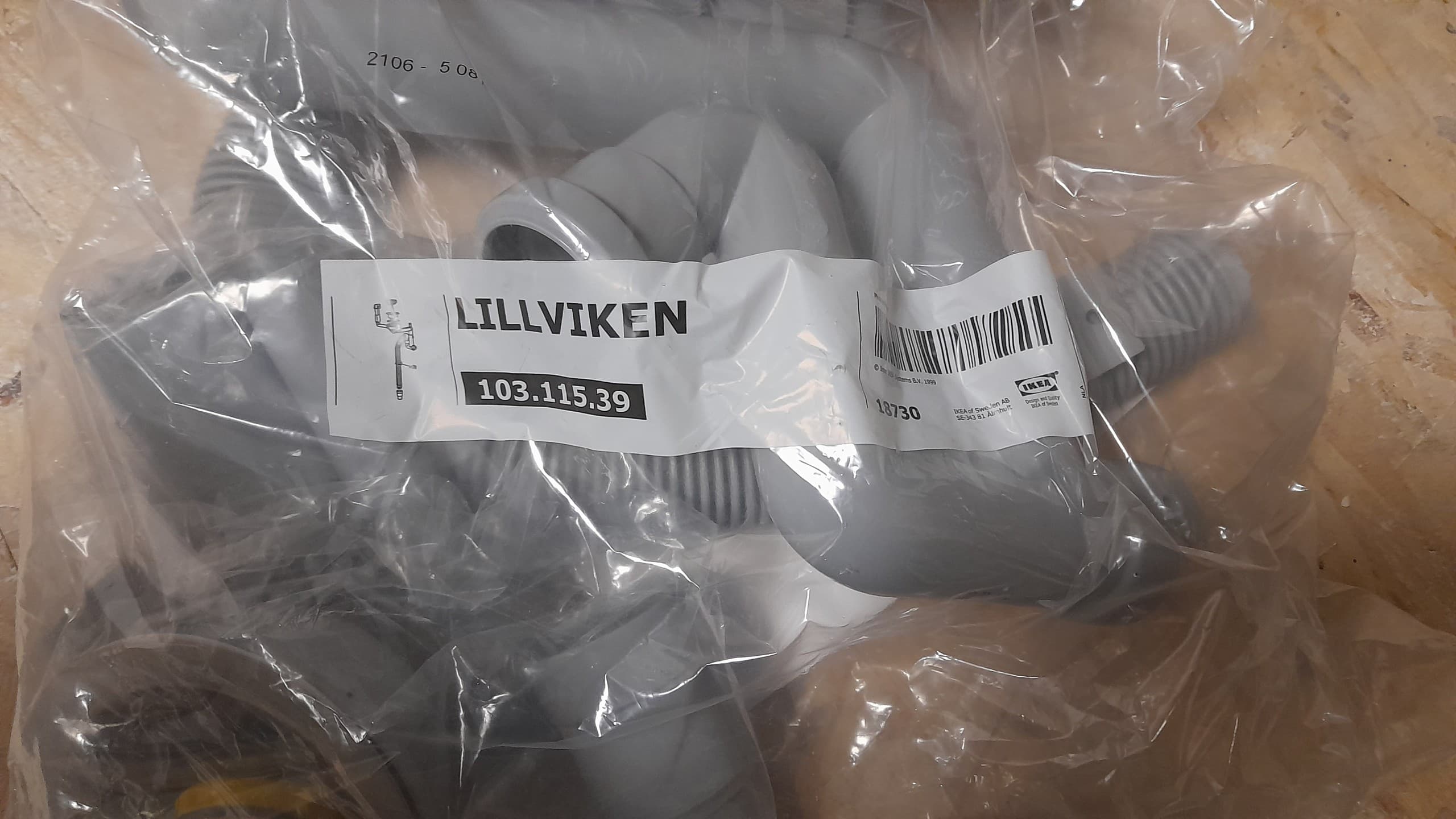 LILLVIKEN Syfon z sitem