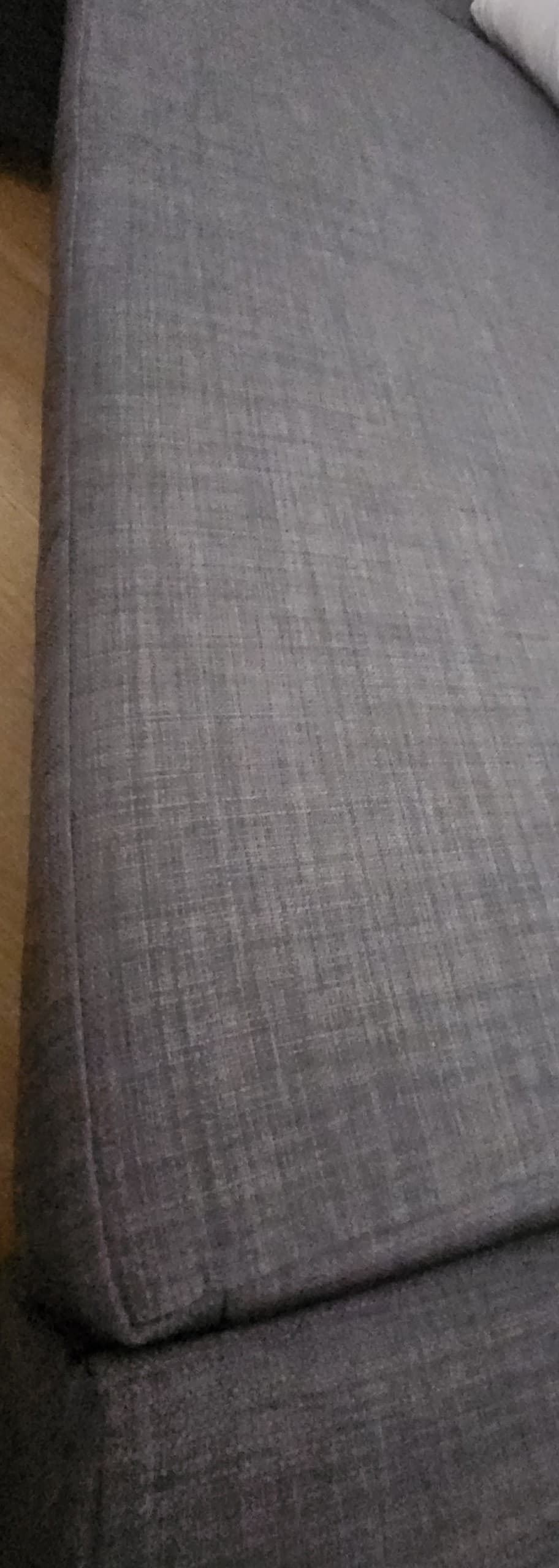 FRIHETEN narożnik z funkcją spania, Faringe jasnoszary