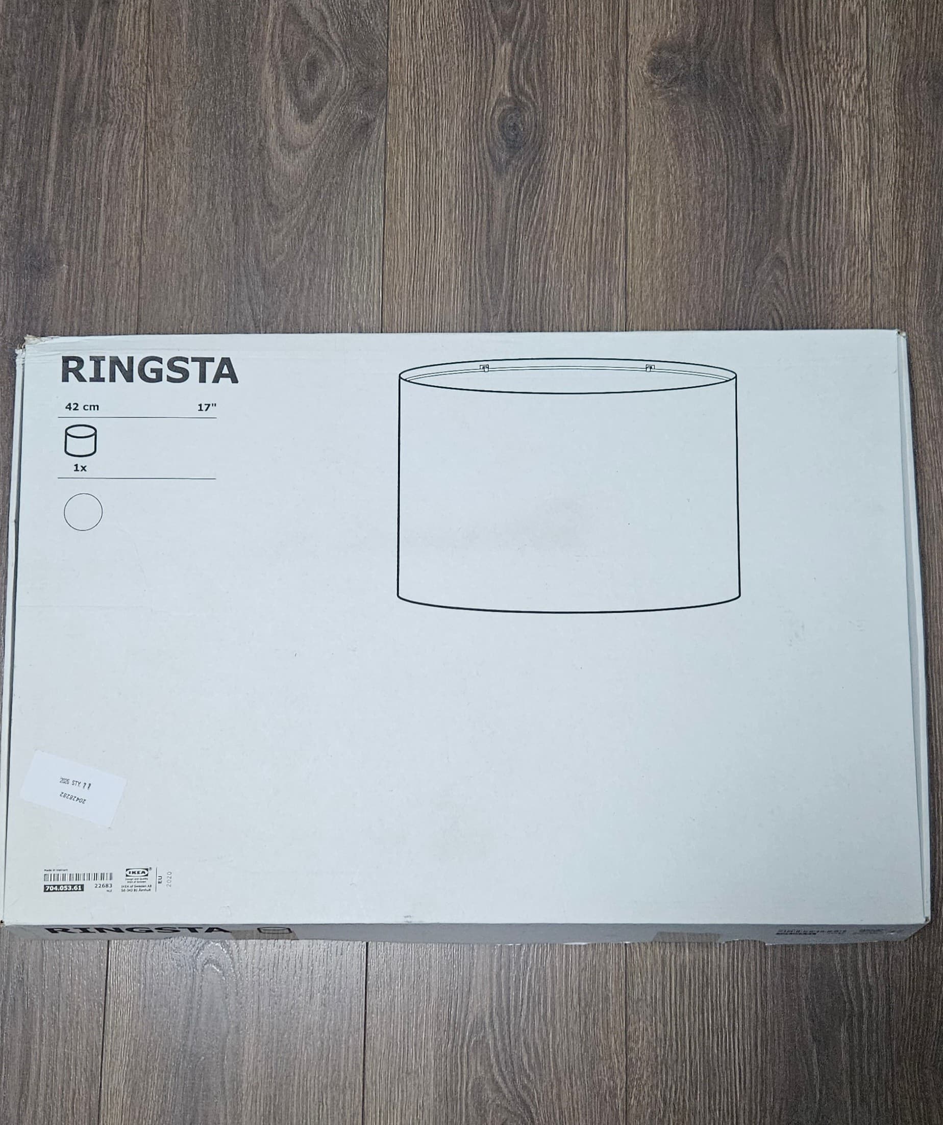 RINGSTA klosz, biały, 42 cm