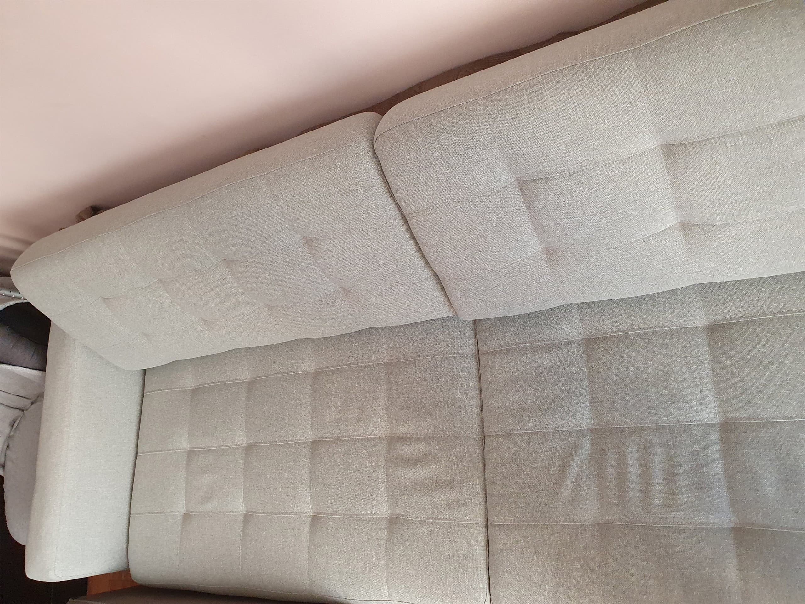 LANDSKRONA 3 OSOBOWA sofa 3-osobowa, rozkładana, Gunnared jasnozielony/drewno/czarny