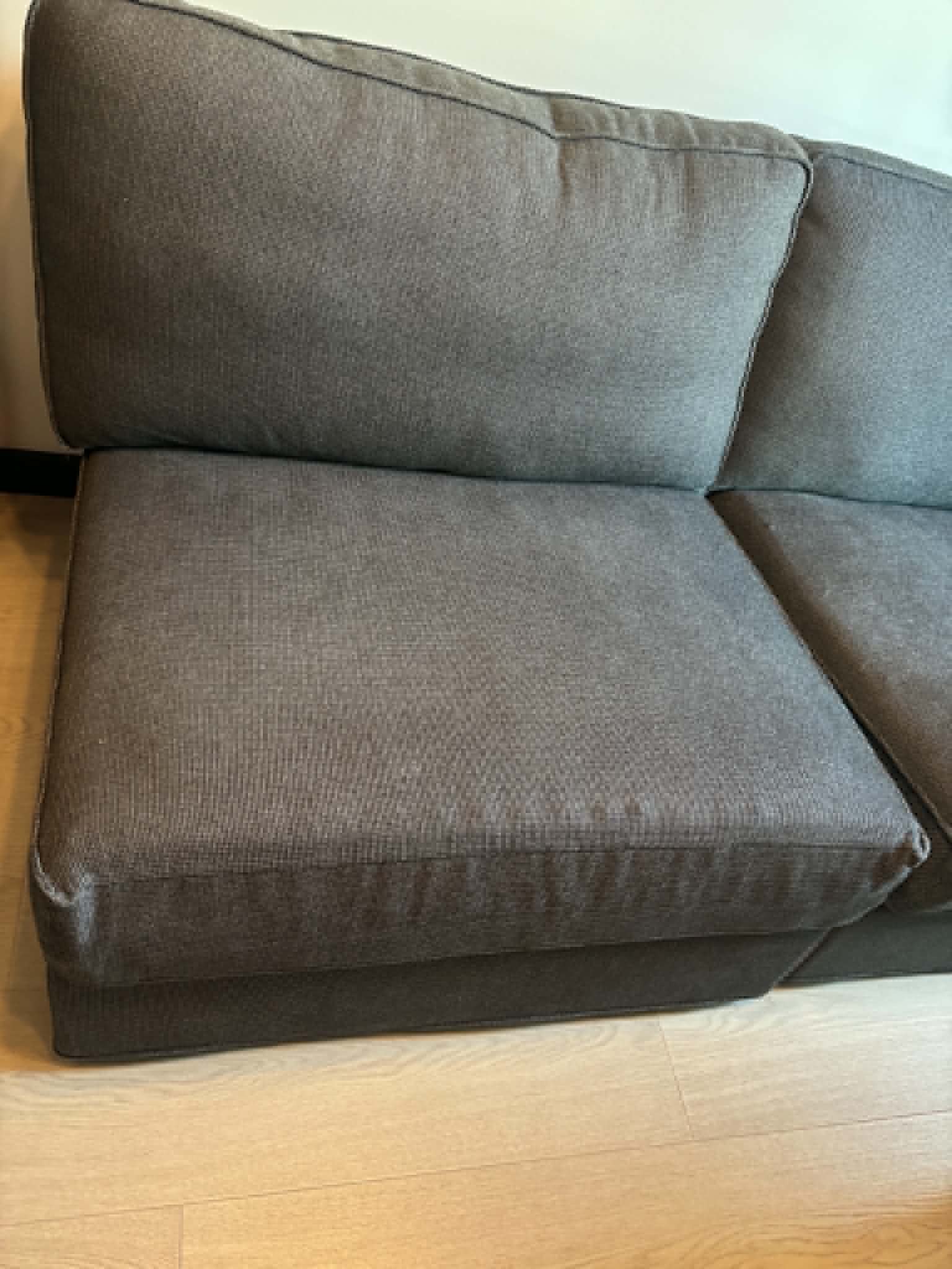 KIVIK DWIE SOFY 1o sofa rozkładana, Gunnared średnioszary