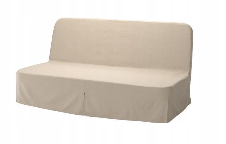 NYHAMN sofa 3-osobowa, rozkładana, z materacem piankowym/Naggen beżowy