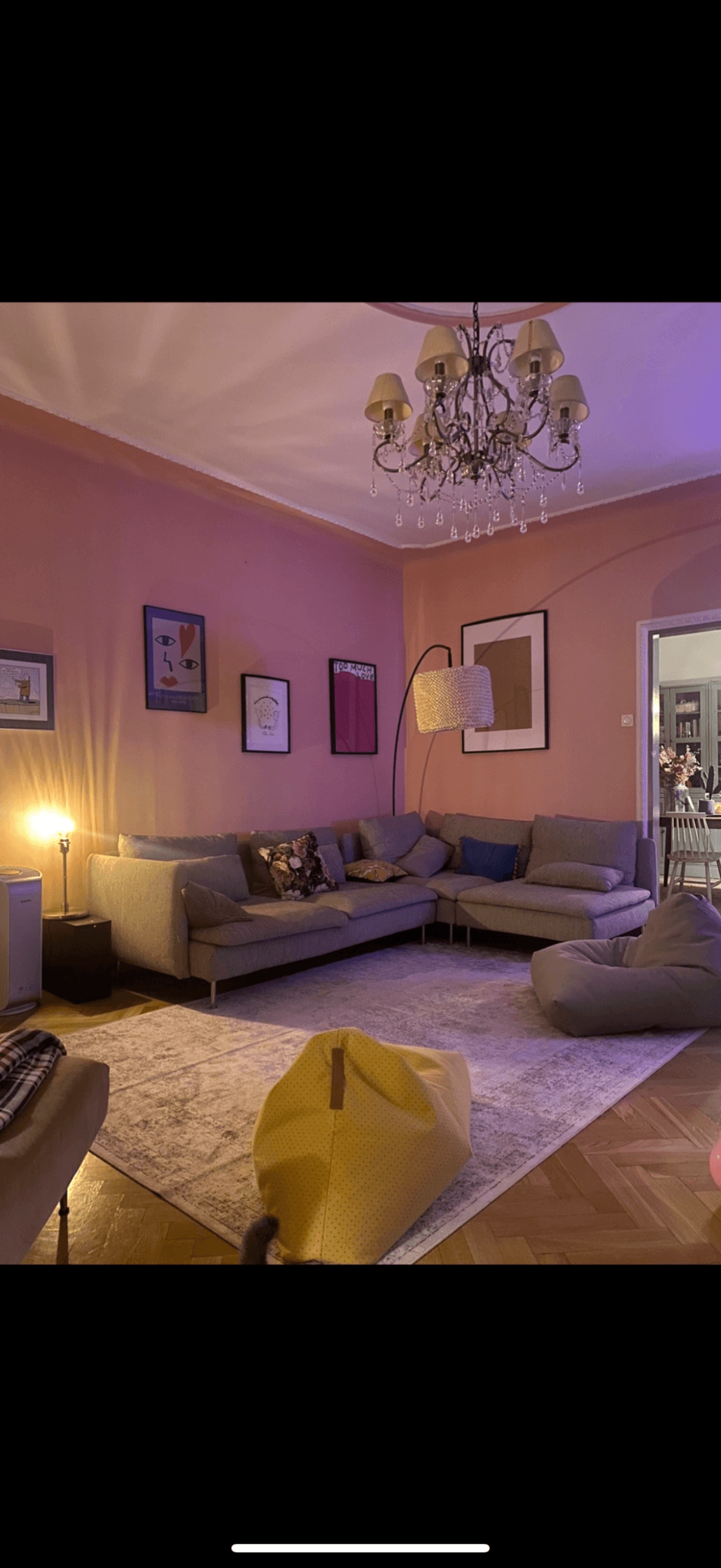 SÖDERHAMN sofa 4-osobowa, z szezlongiem/Viarp beż/brąz
