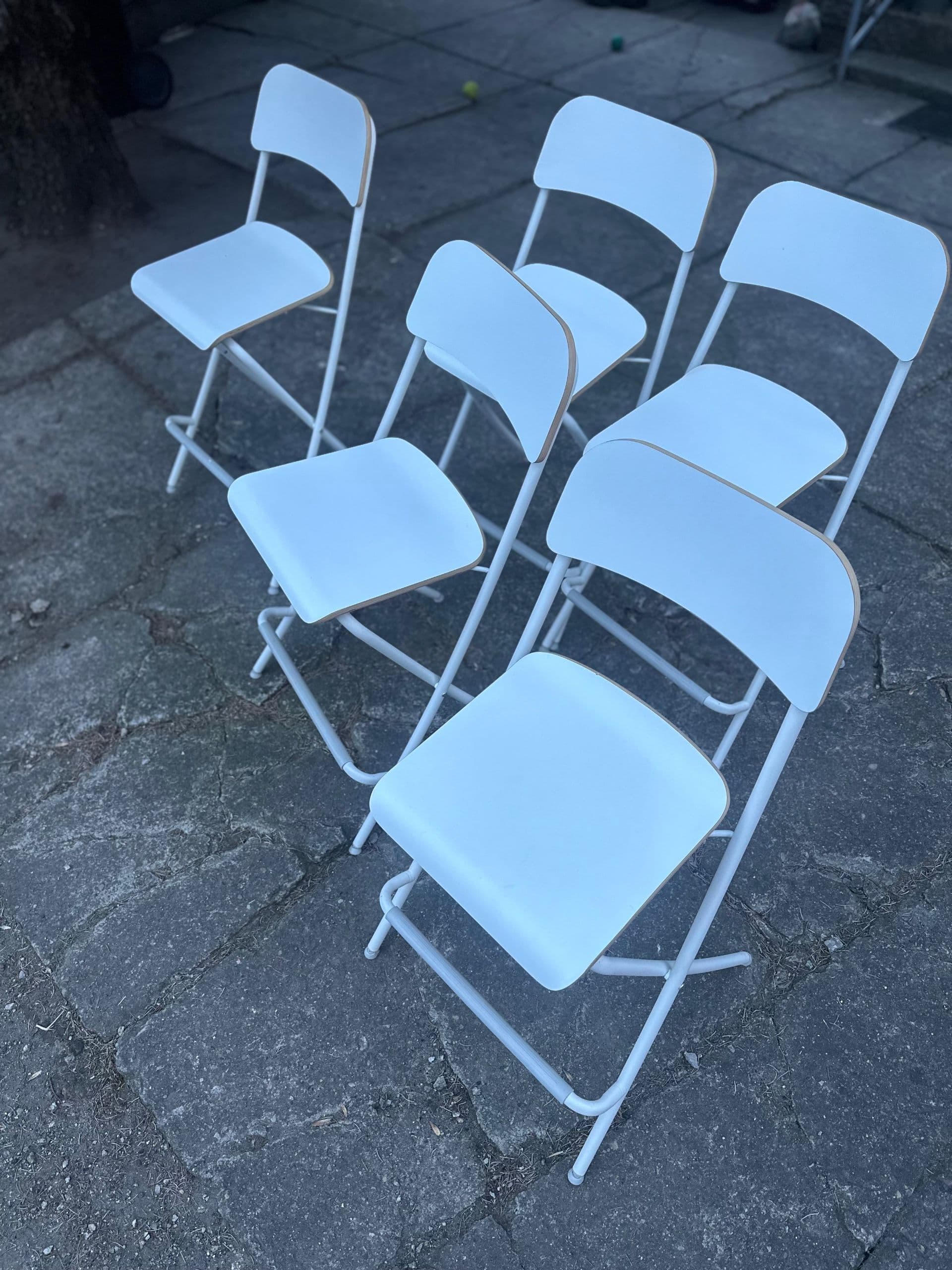 FRANKLIN taboret składany z oparciem, wysokość blatu czarny/czarny, 63 cm