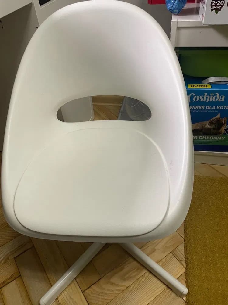 LOBERGET / SIBBEN dziecięce krzesło biurowe, biały