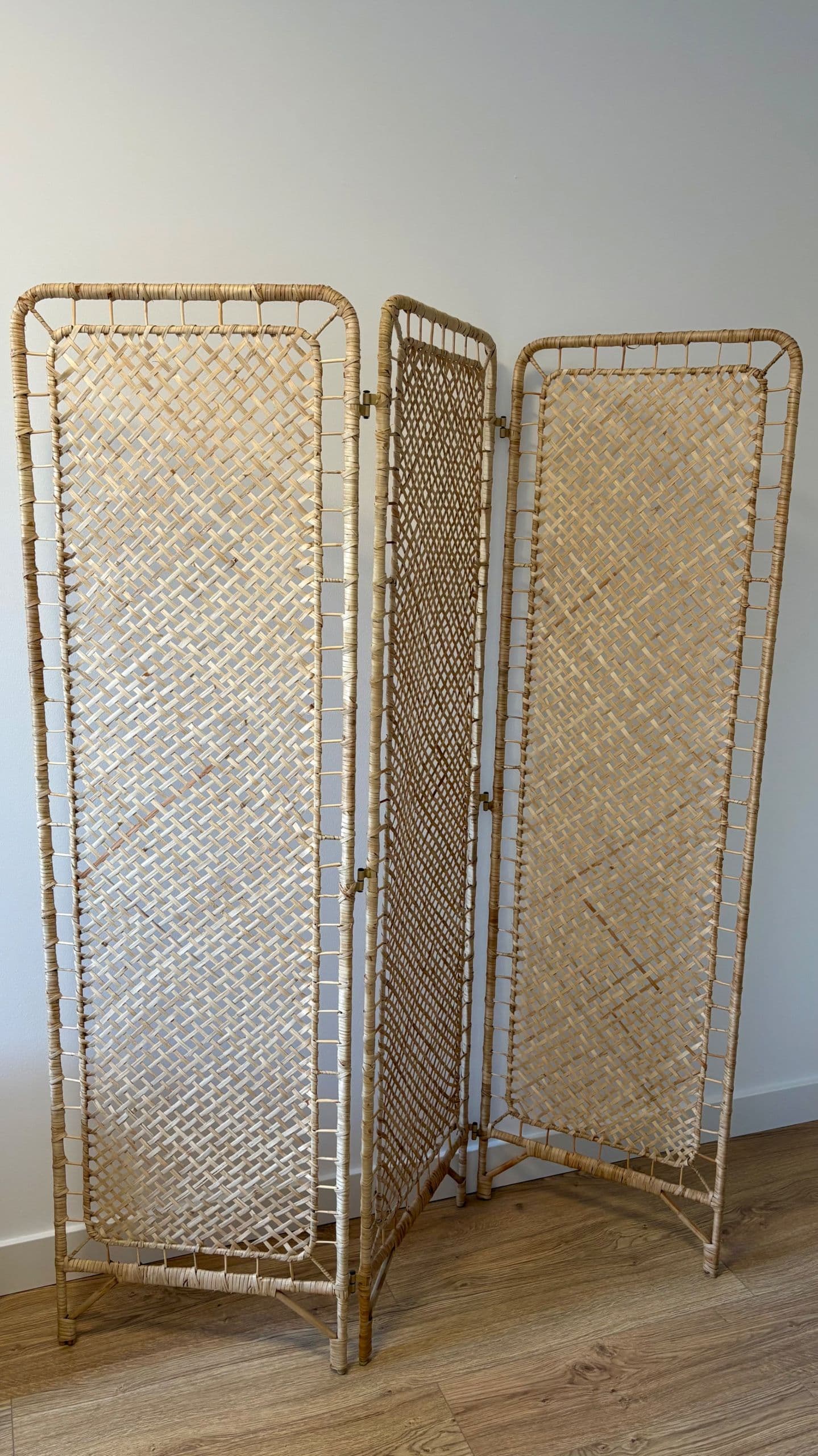 TOLKNING ścianka działowa, wykonano ręcznie rattan, 150x170 cm