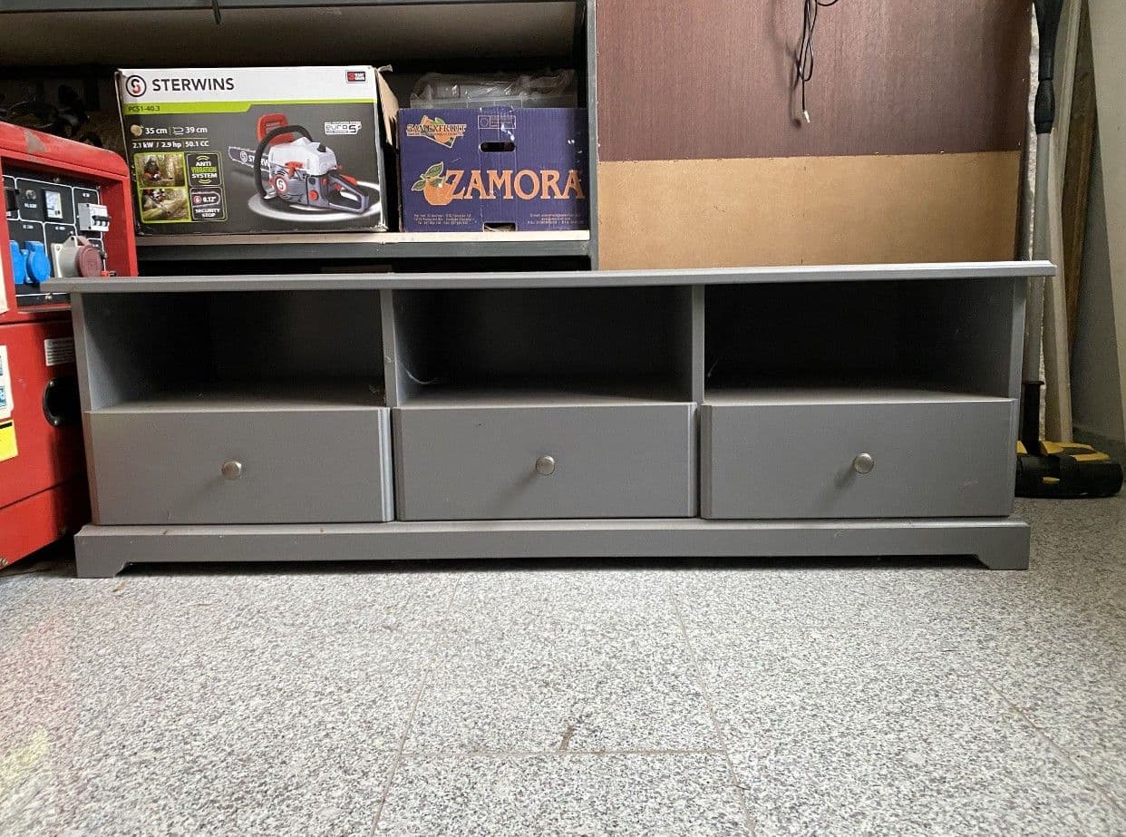 Szafka szara RTV pod TV LIATORP