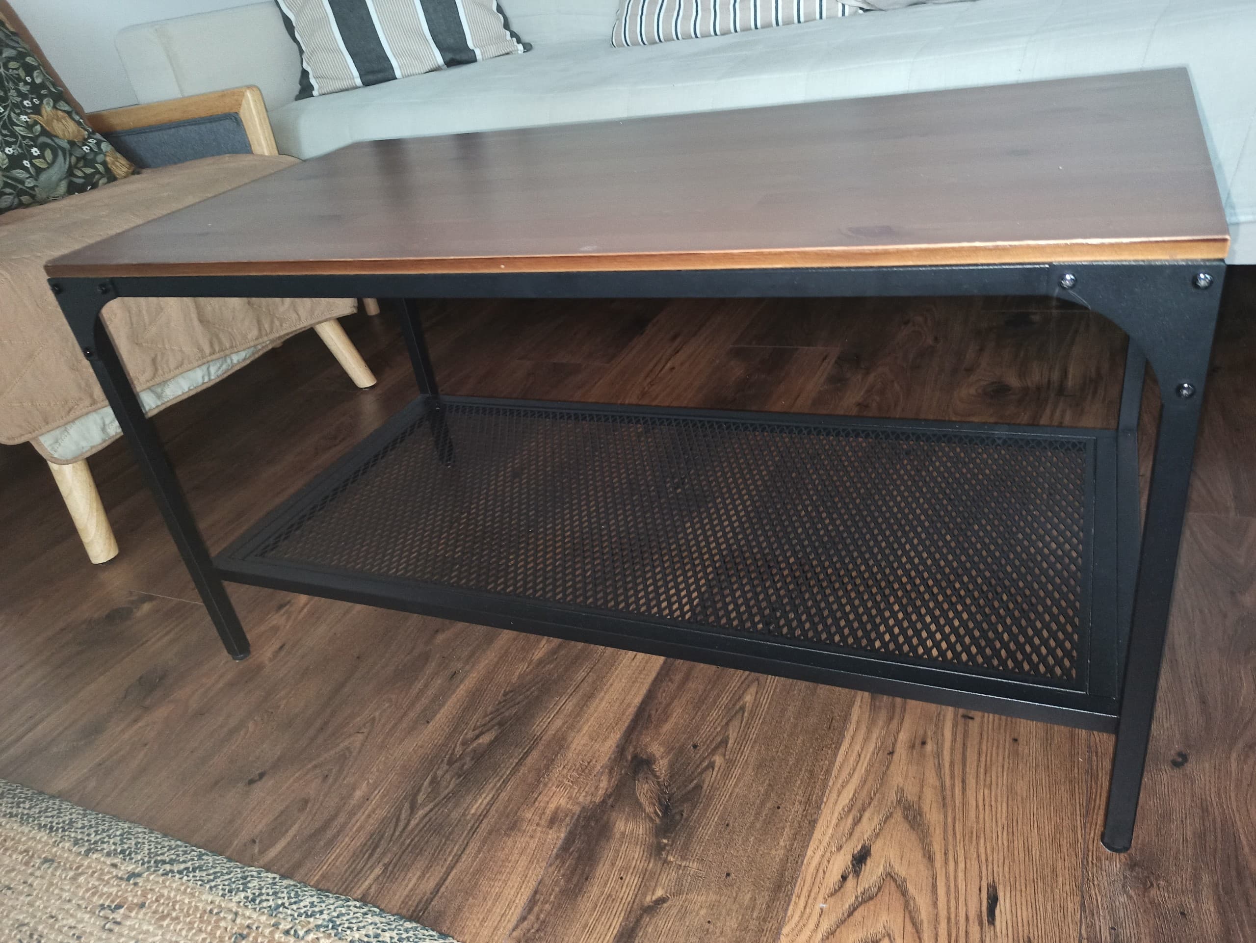 FJÄLLBO stolik kawowy, czarny, 90x46 cm