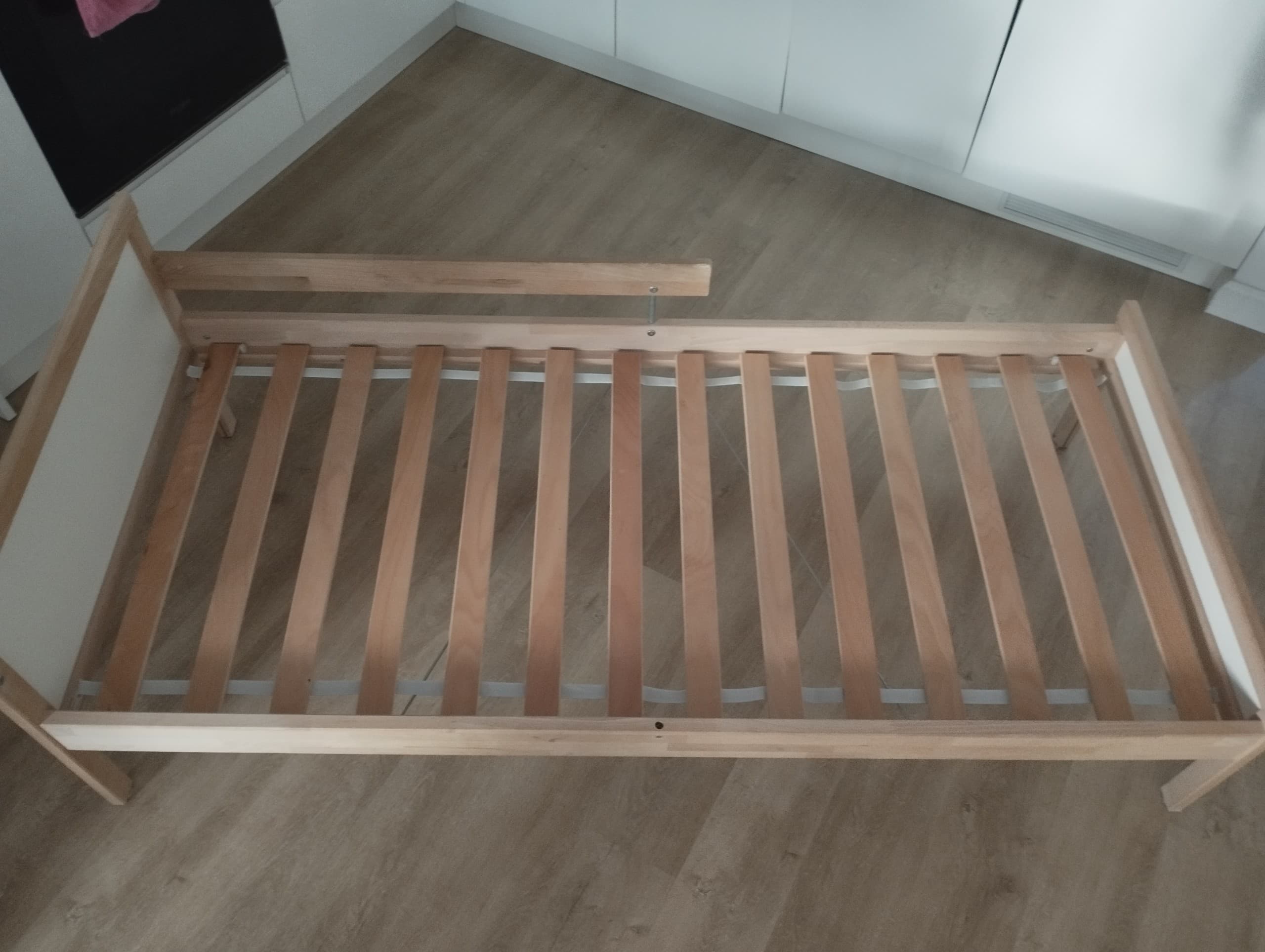 SNIGLAR rama łóżka z dnem z listew, buk, 70x160 cm