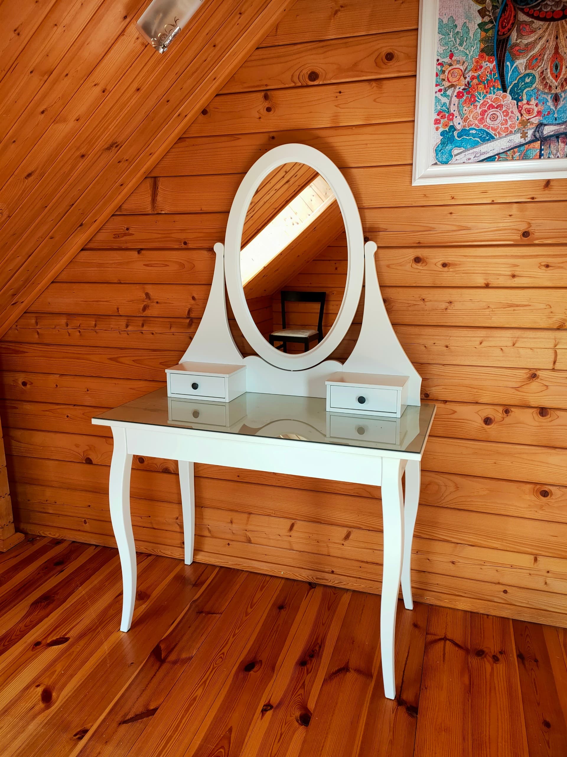 HEMNES toaletka, biały, 100x50 cm