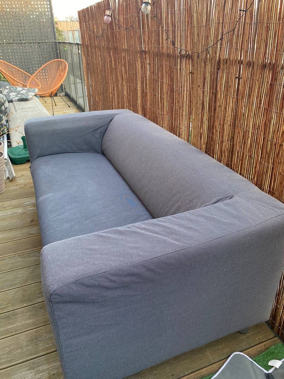 KLIPPAN sofa 2-osobowa, Vissle szary