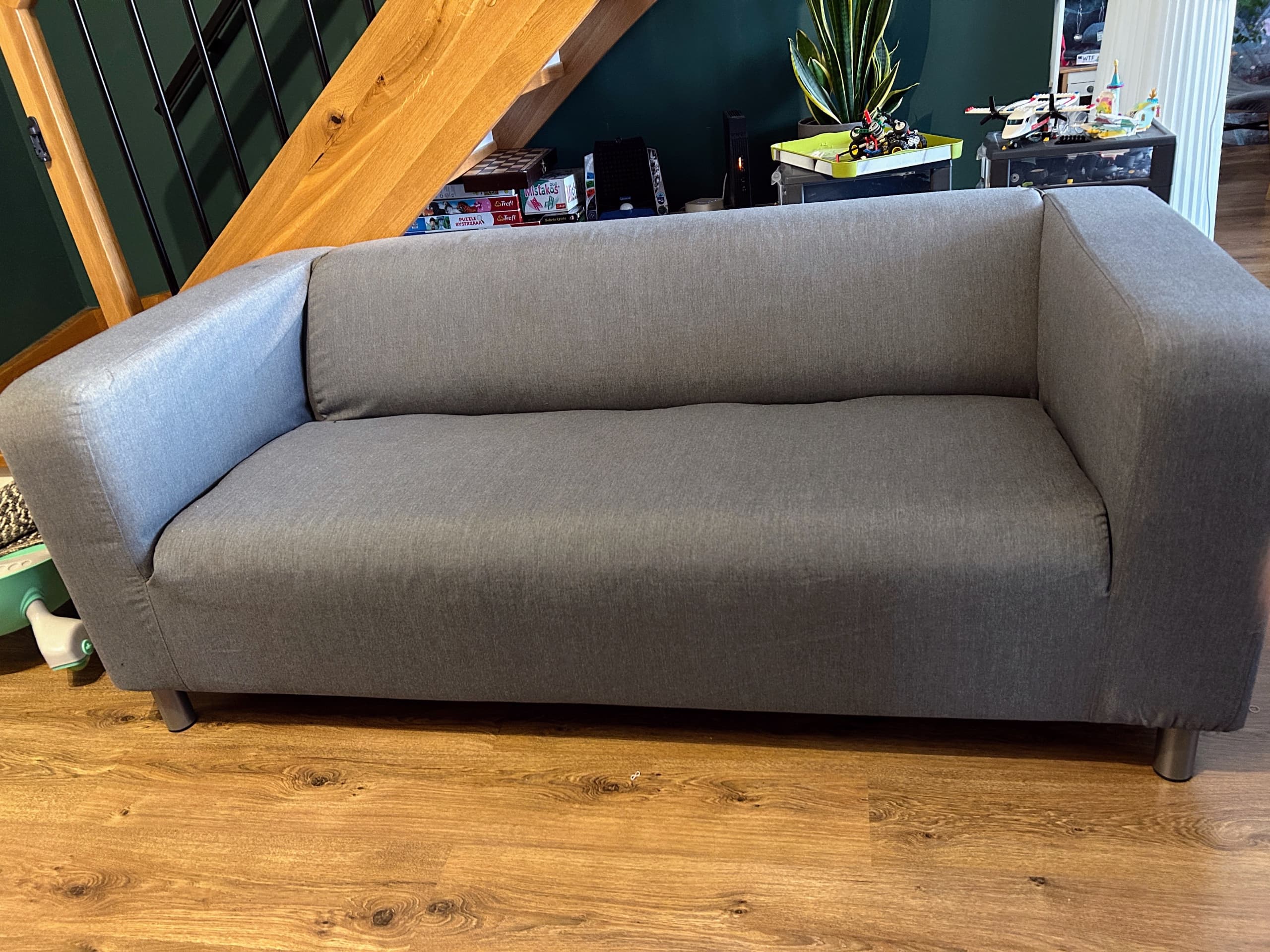 KLIPPAN sofa 2-osobowa, Vissle szary