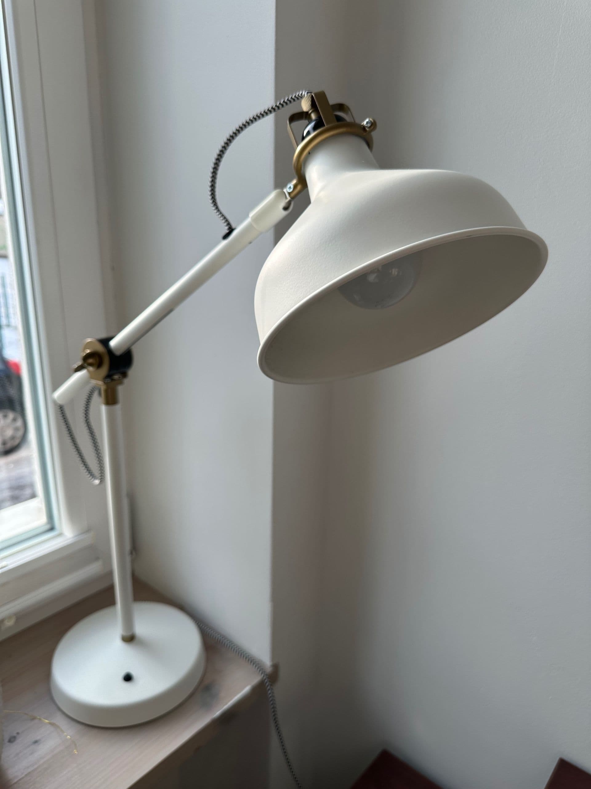 RANARP lampa biurkowa, kremowy