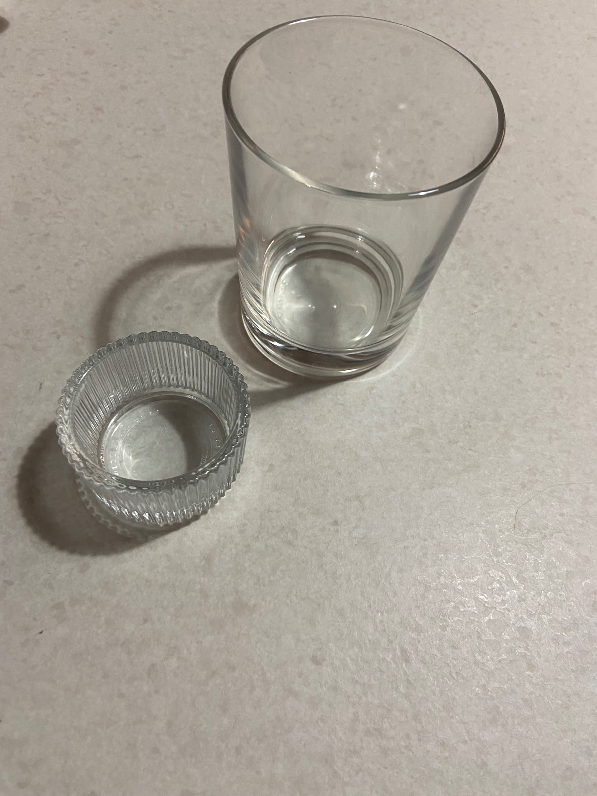 FINSMAK świecznik na tealighty, szkło bezbarwne, 3.5 cm