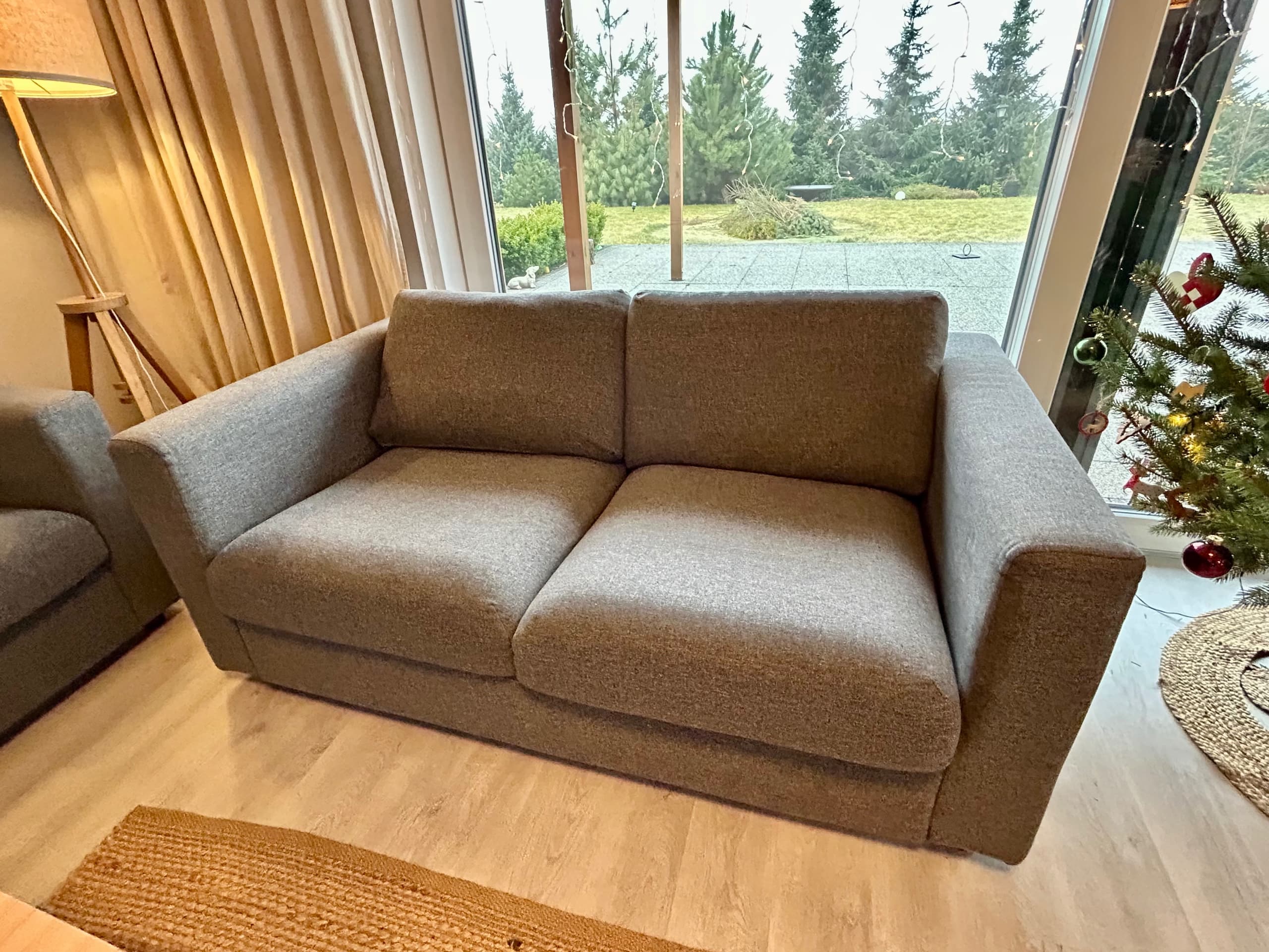 VIMLE sofa 2-osobowa, rozkładana, Gunnared średnioszary